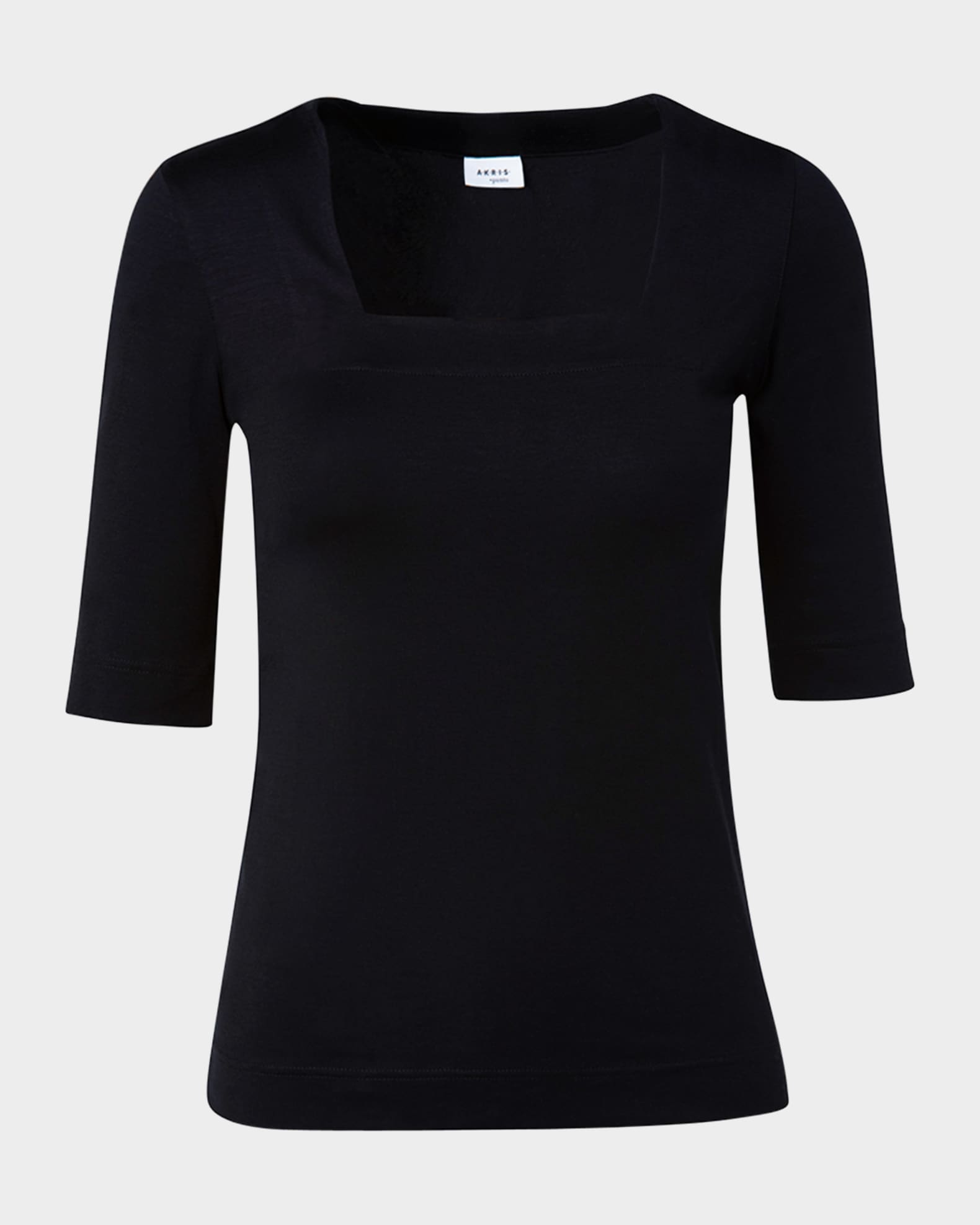 Square-Neck Jersey Top 0