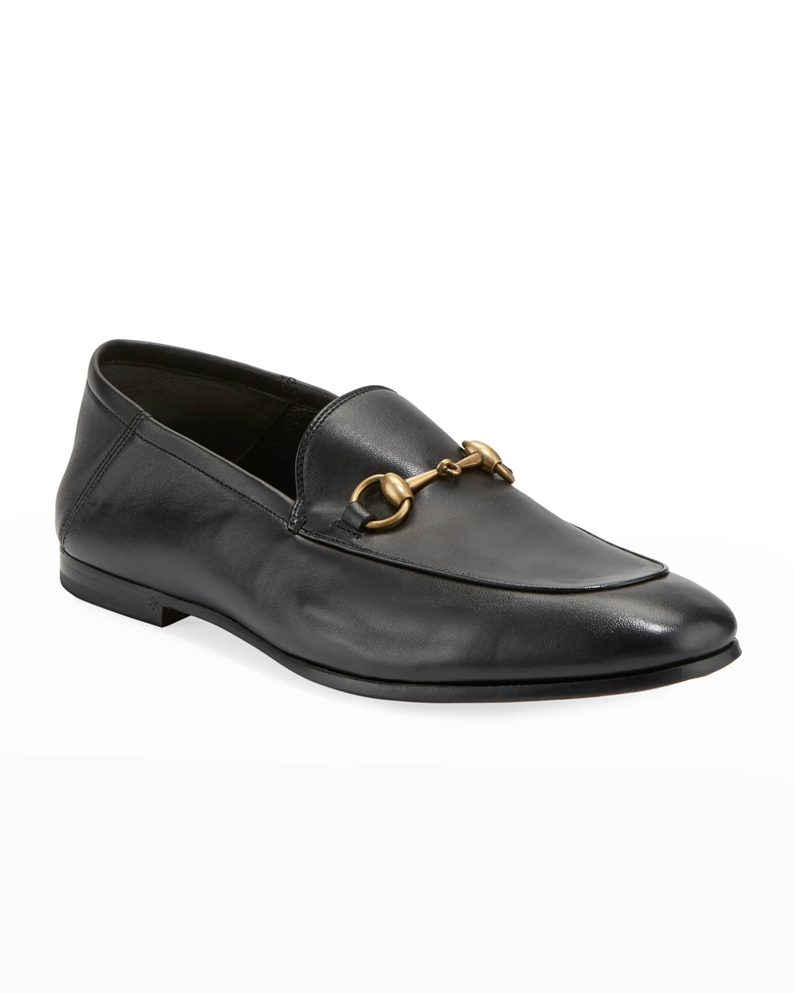 Gucci Soft Leather Bit-Strap Loafer | Neiman Marcus