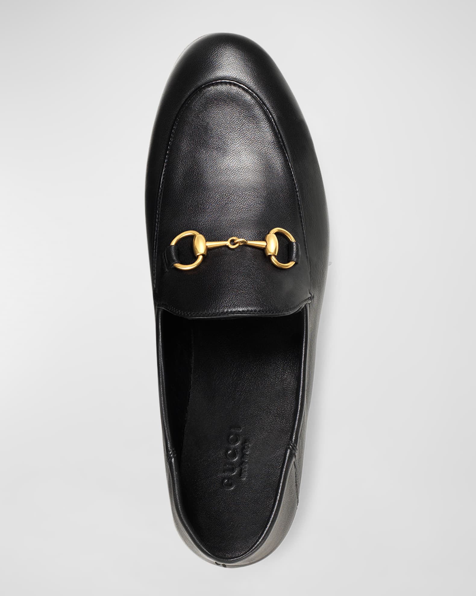 Gucci Brixton Leather Horsebit Loafers | Neiman Marcus