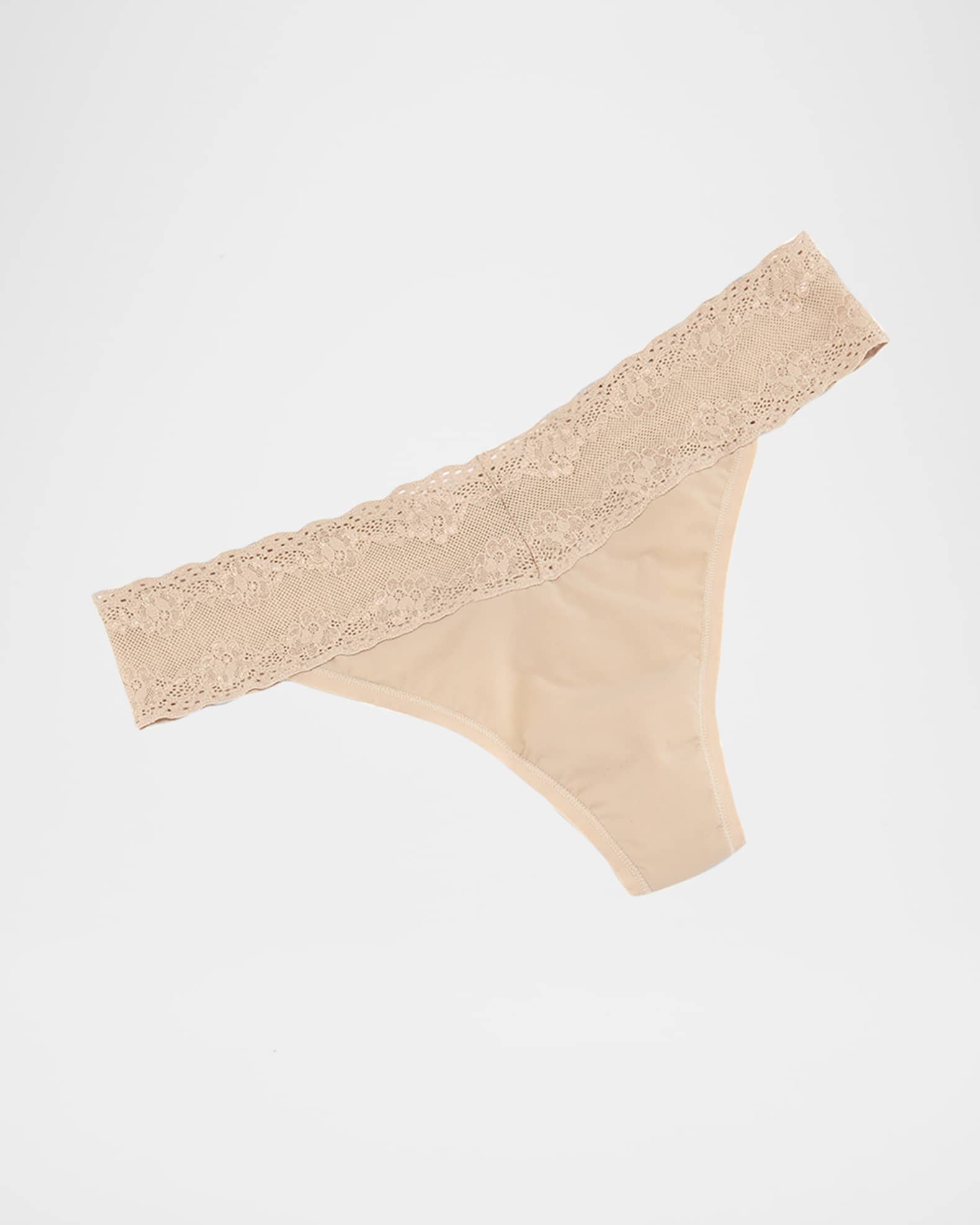 Bliss Perfection Lace-Trimmed Thong (One Size) 1