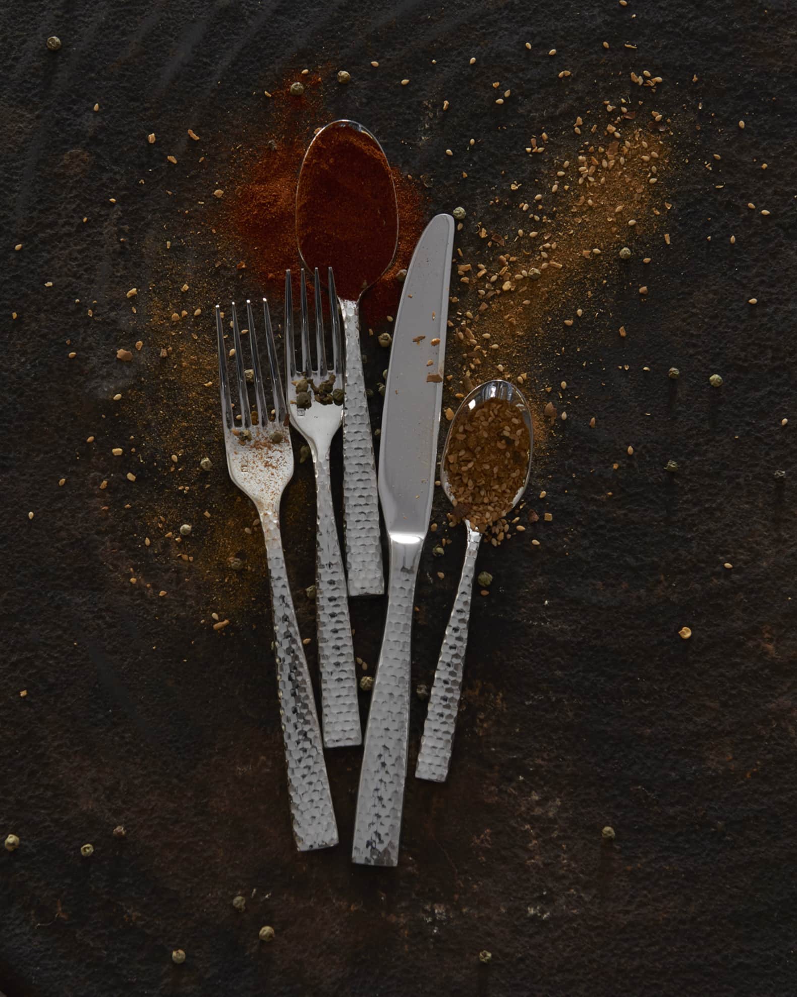 Fortessa 20-Piece Lucca Faceted Flatware Service | Neiman Marcus