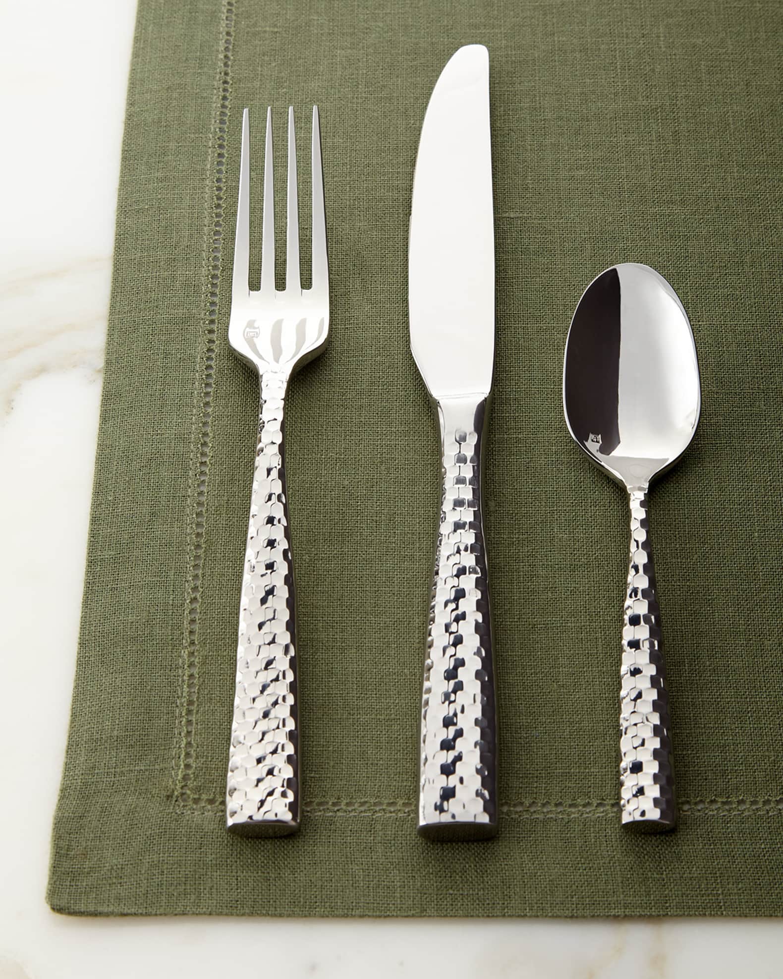 Fortessa 20-Piece Lucca Faceted Flatware Service | Neiman Marcus