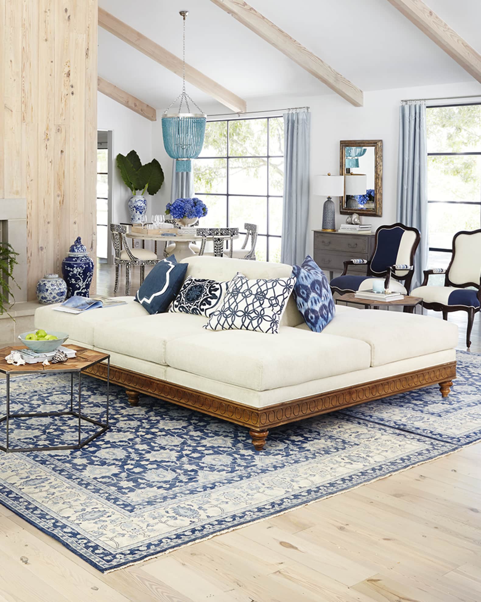 Double sided sales lounge sofa