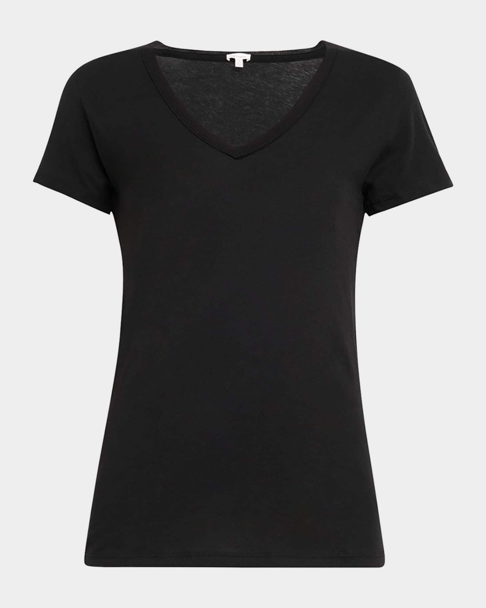 Easy V-Neck Cotton Tee 0