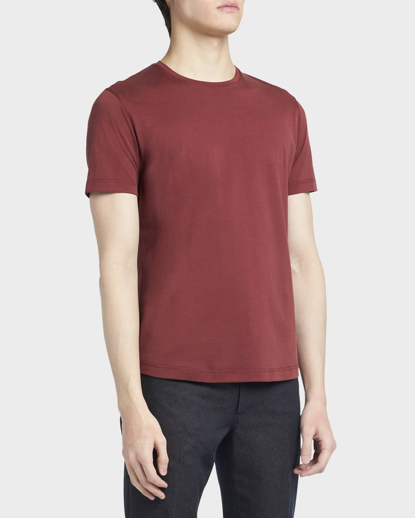 Loro Piana Men's Silk Cotton Jersey T-Shirt | Neiman Marcus