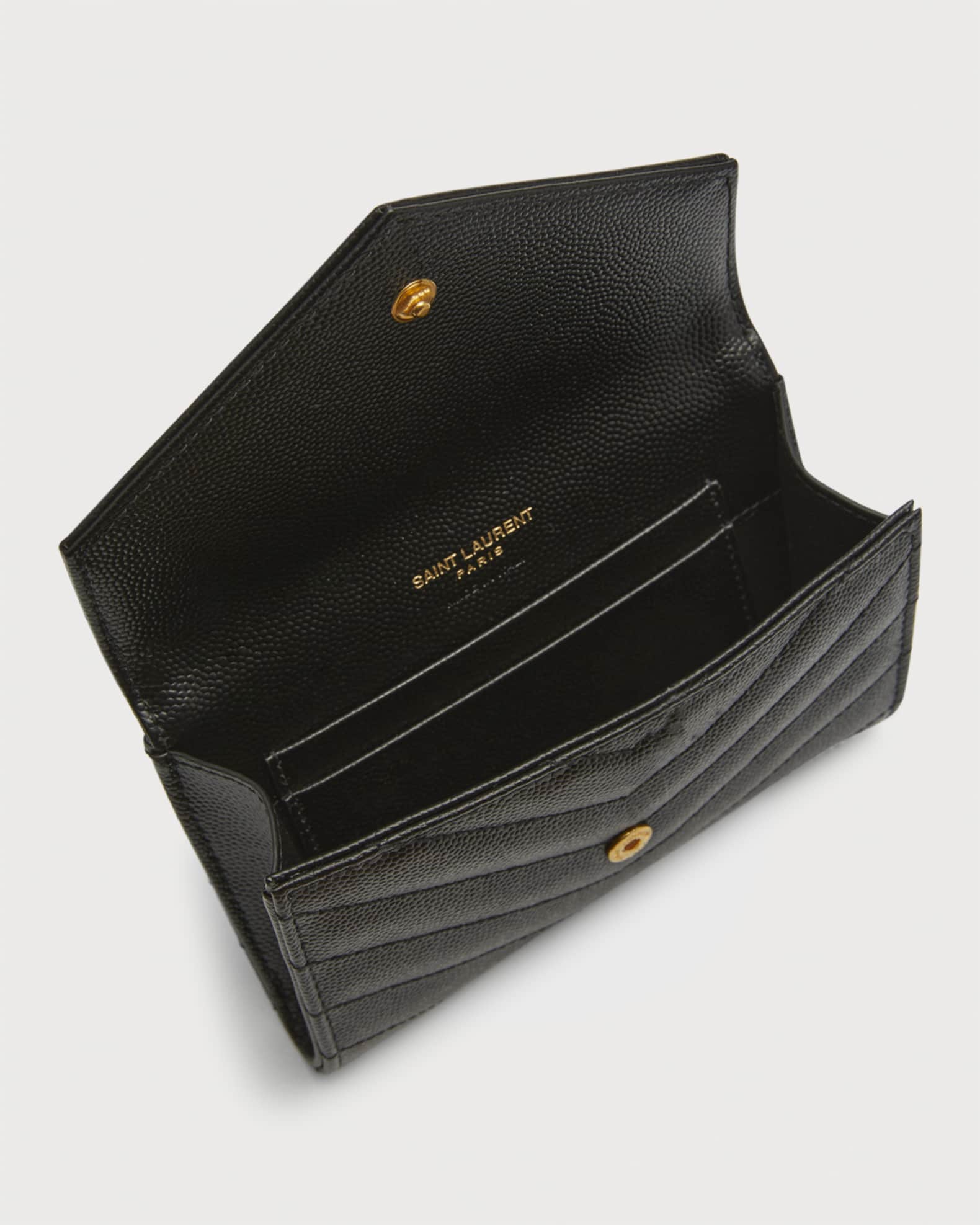 Saint Laurent YSL Small Grain de Poudre Envelope Wallet Neiman Marcus