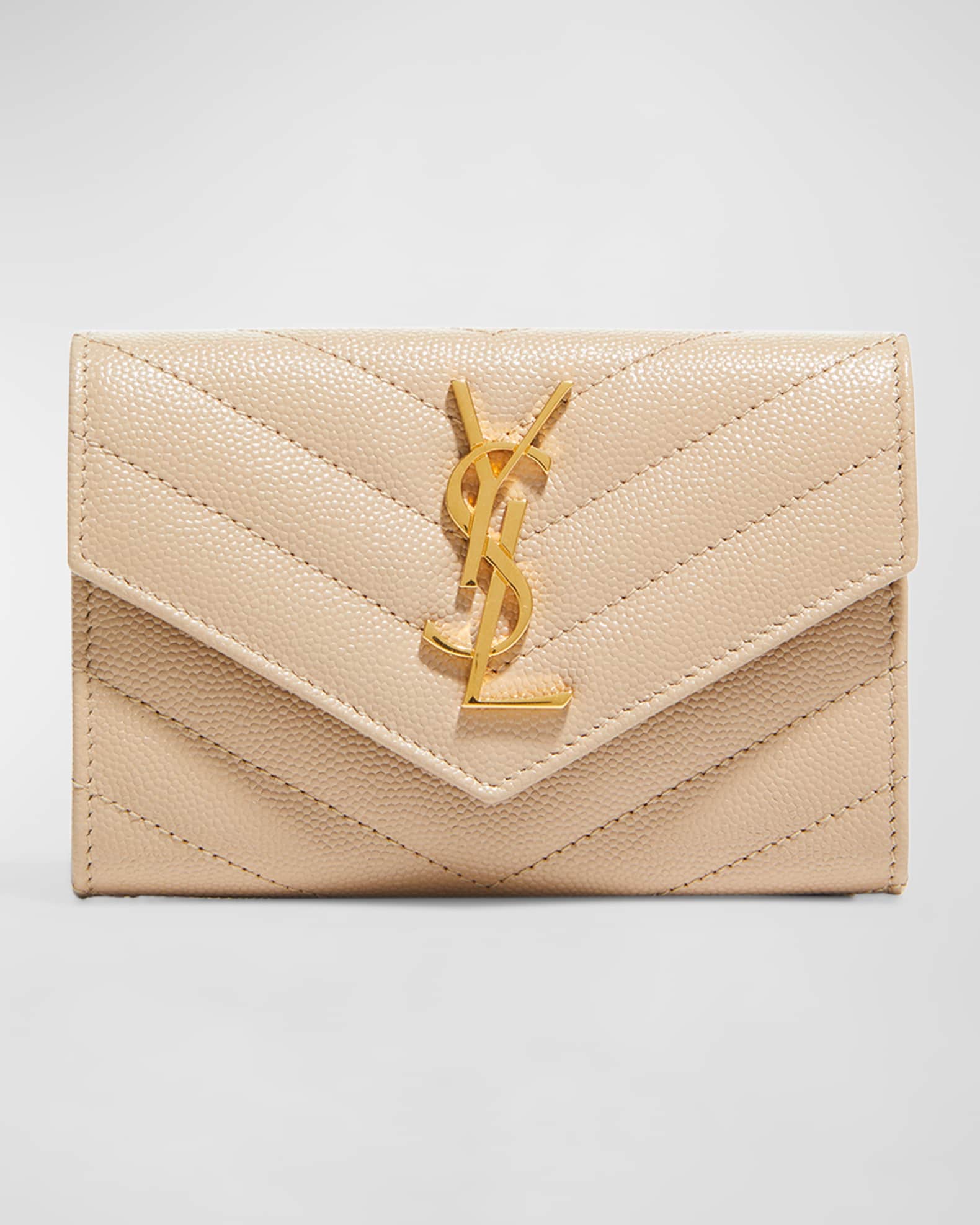 monogramme small grain de poudre ysl envelope wallet