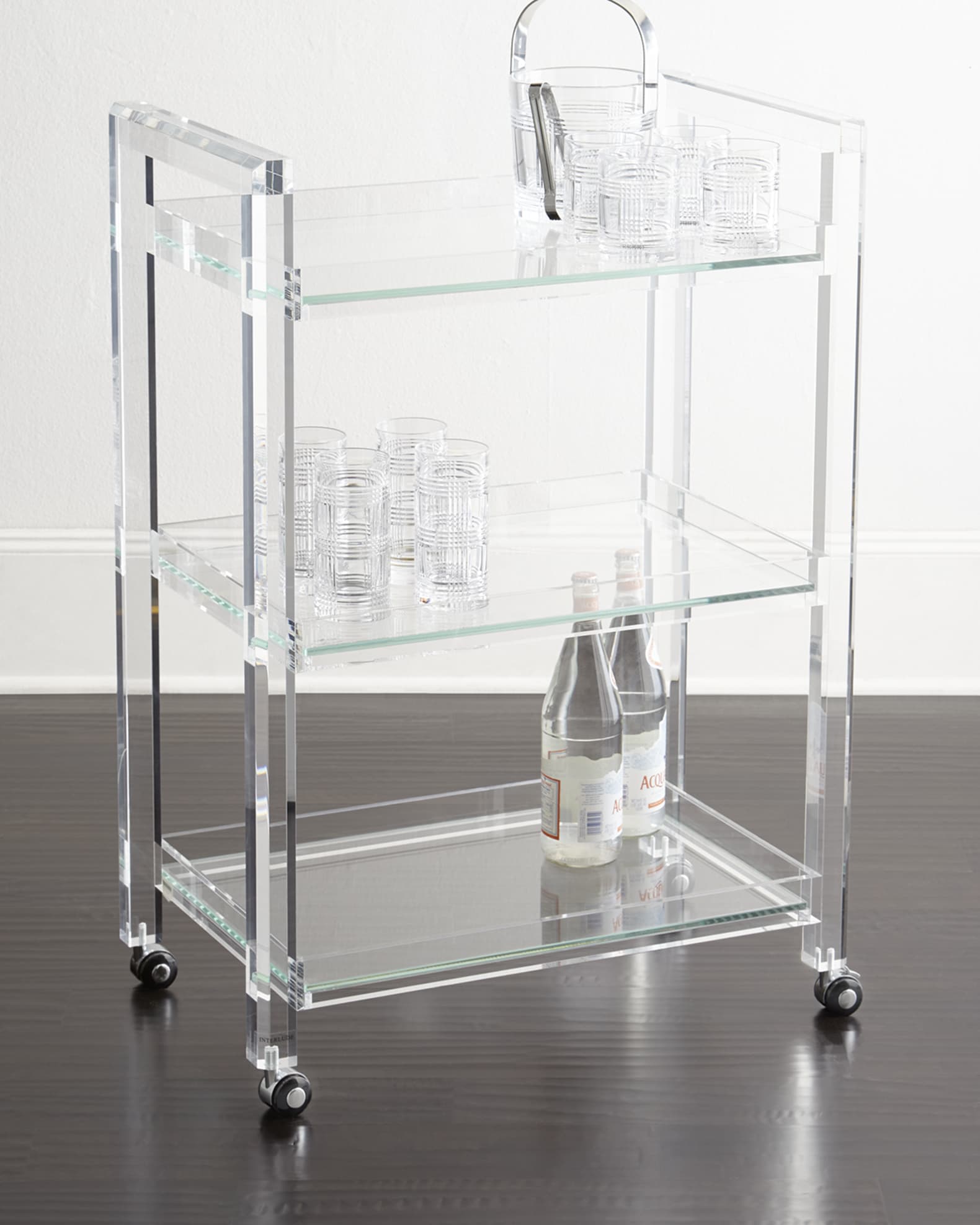 Ava Acrylic Bar Cart 0