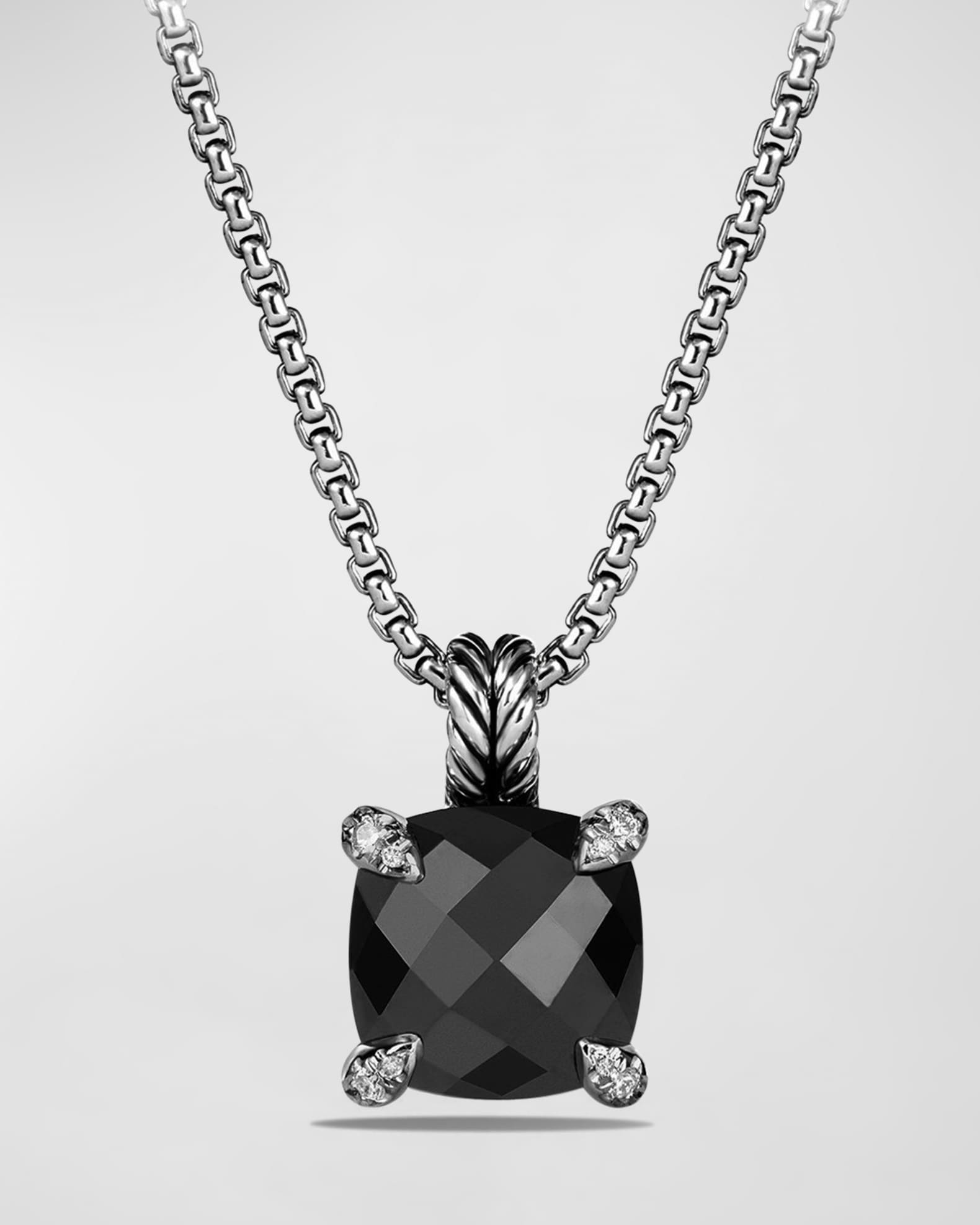 11mm Chatelaine Faceted Pendant Necklace 0