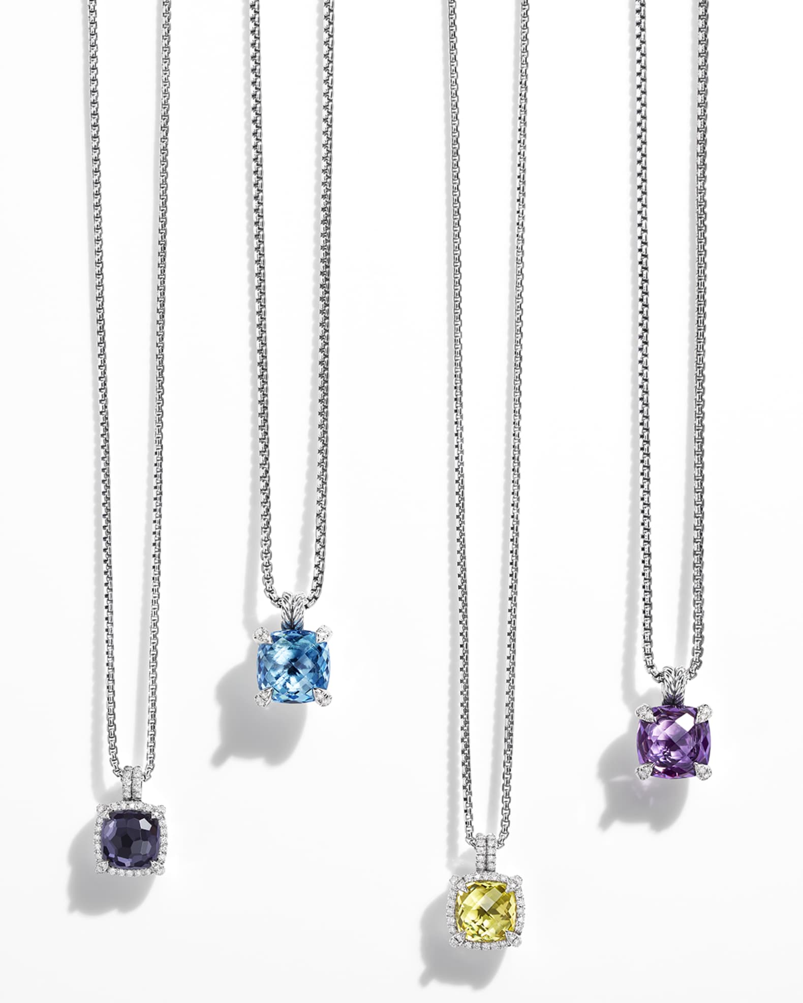 11mm Chatelaine Faceted Pendant Necklace 1