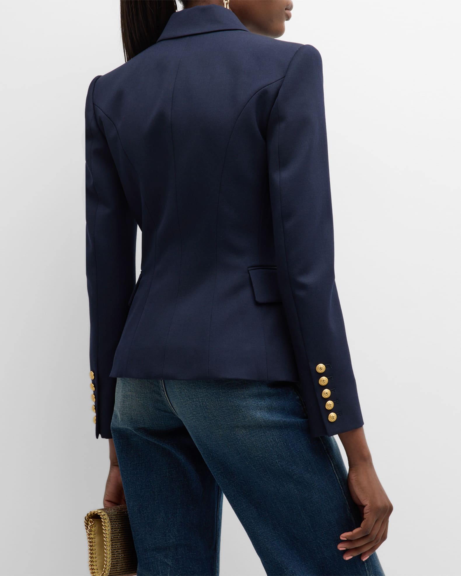 Balmain Classic Double Breasted Blazer Neiman Marcus