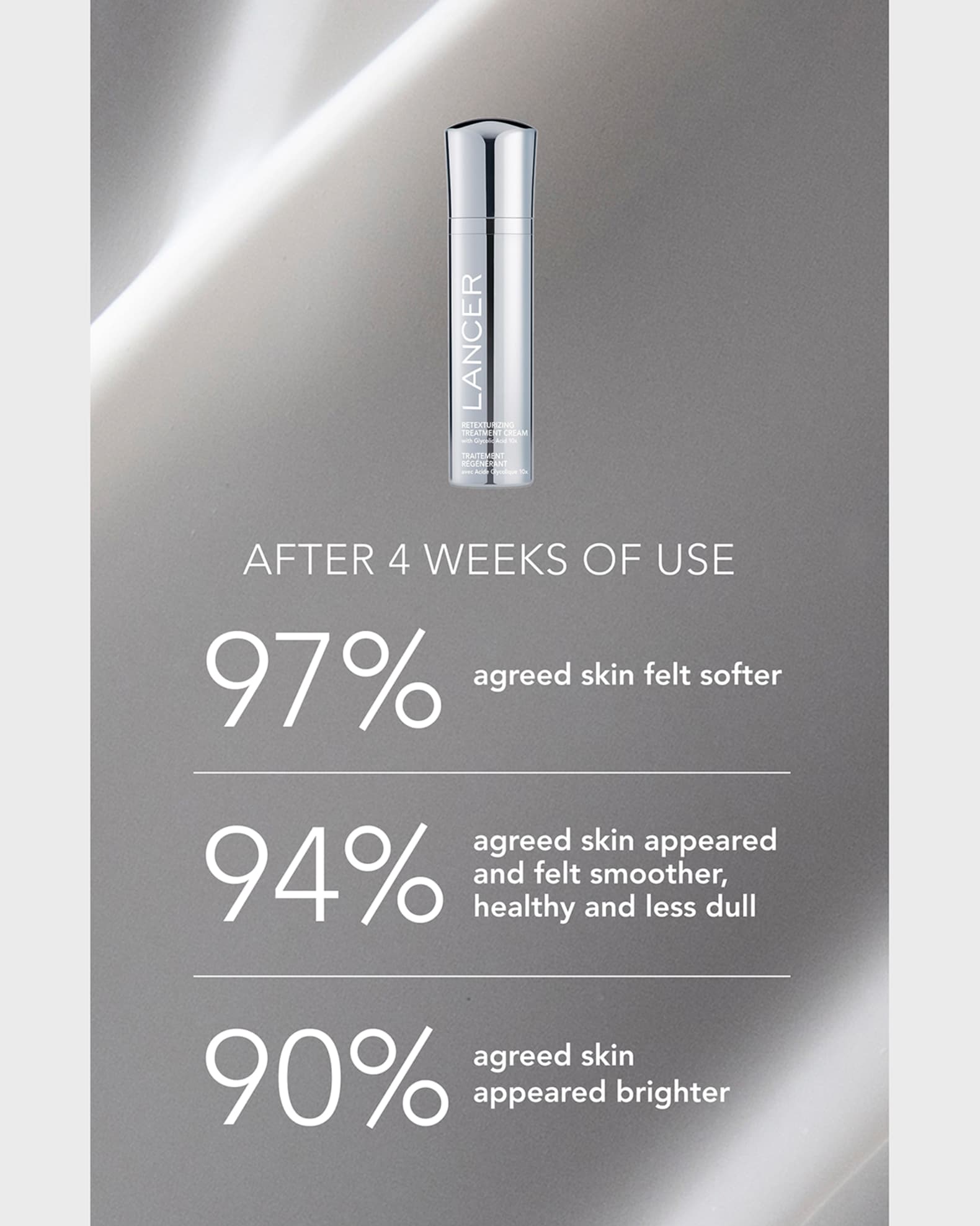 Lancer Retexturizing Treatment Cream with Glycolic Acid 10x, 1.7 oz