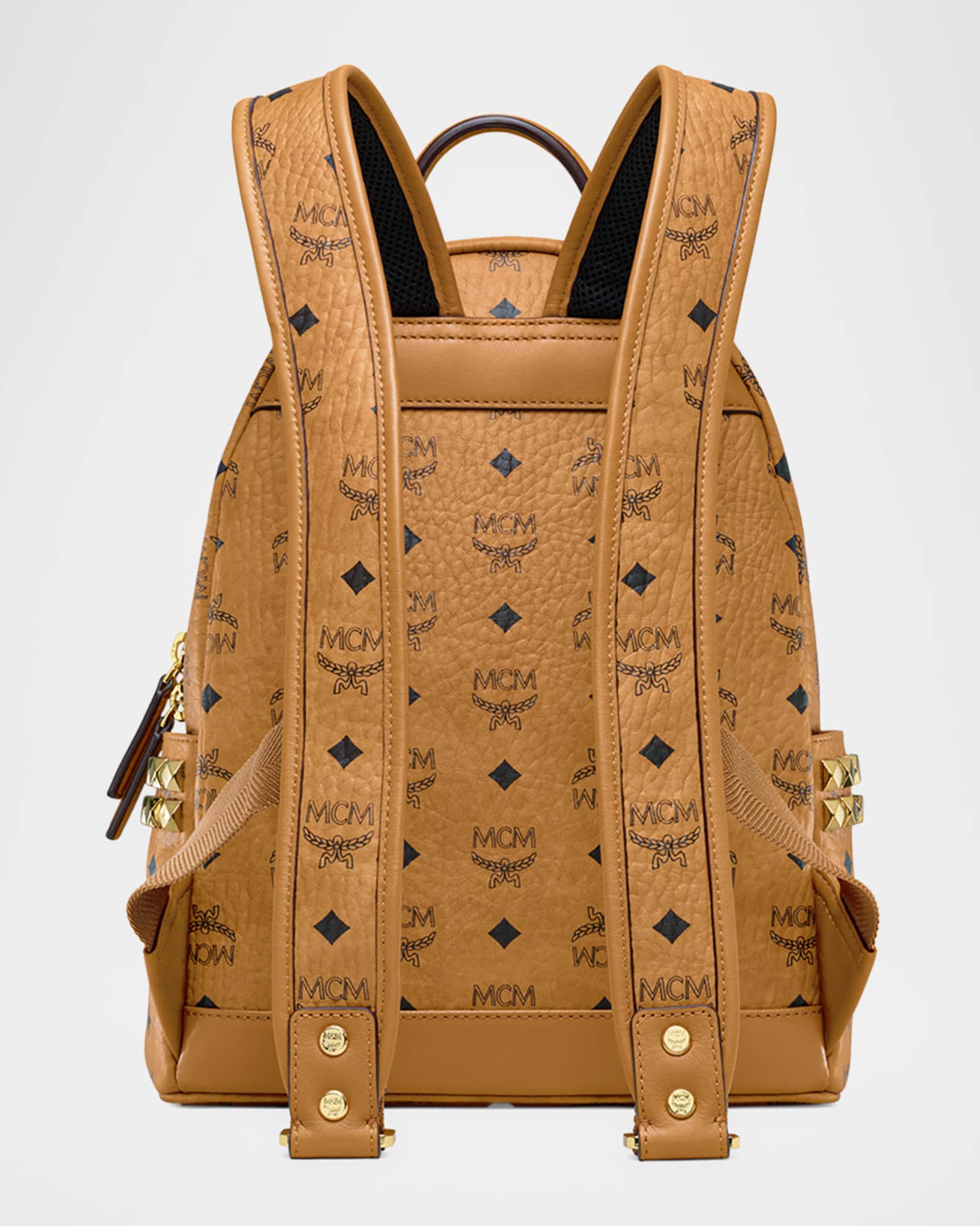 MCM Stark Visetos Small Side Stud Backpack Neiman Marcus