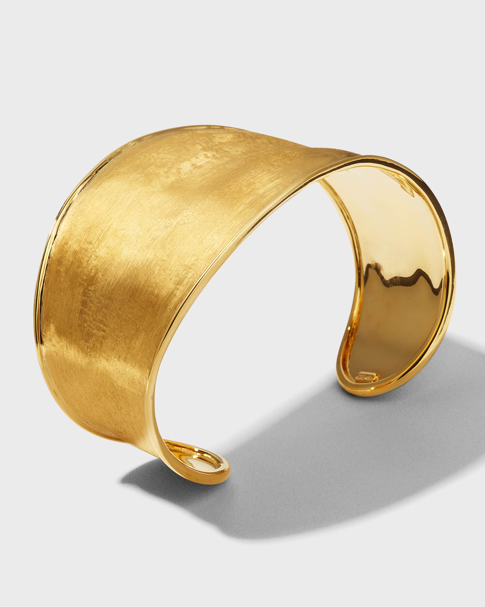 Marco Bicego Lunaria Cuff Bracelet in 18K Yellow Gold | Neiman Marcus