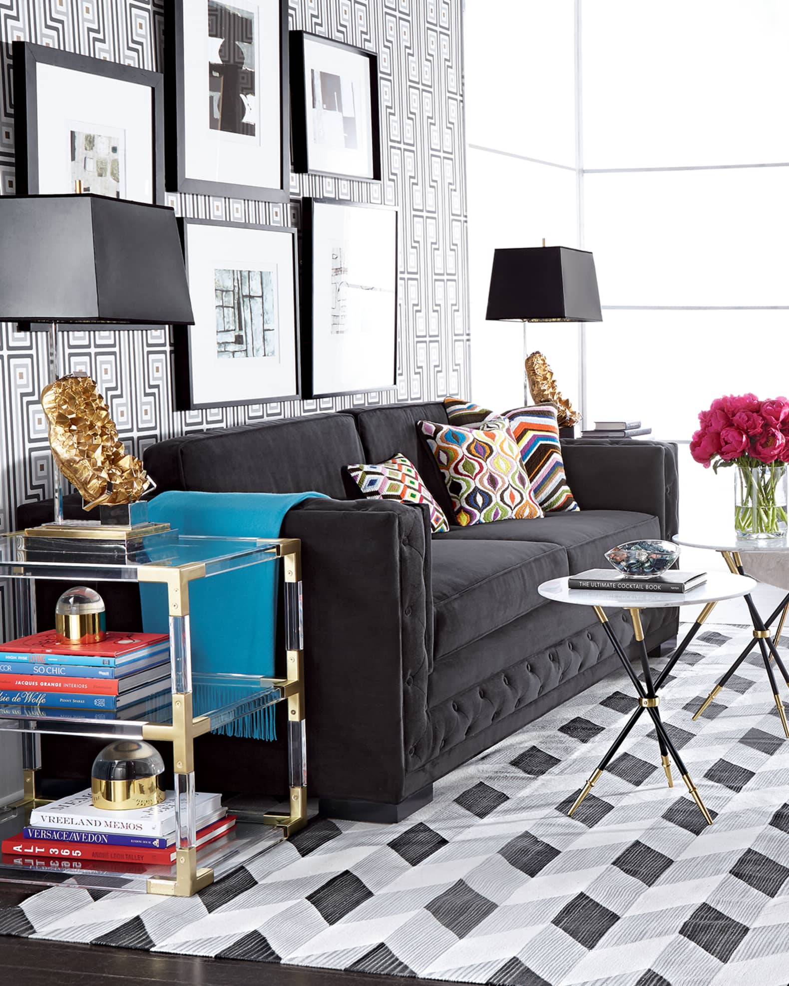 Bently Tufted Sofa 90" 1