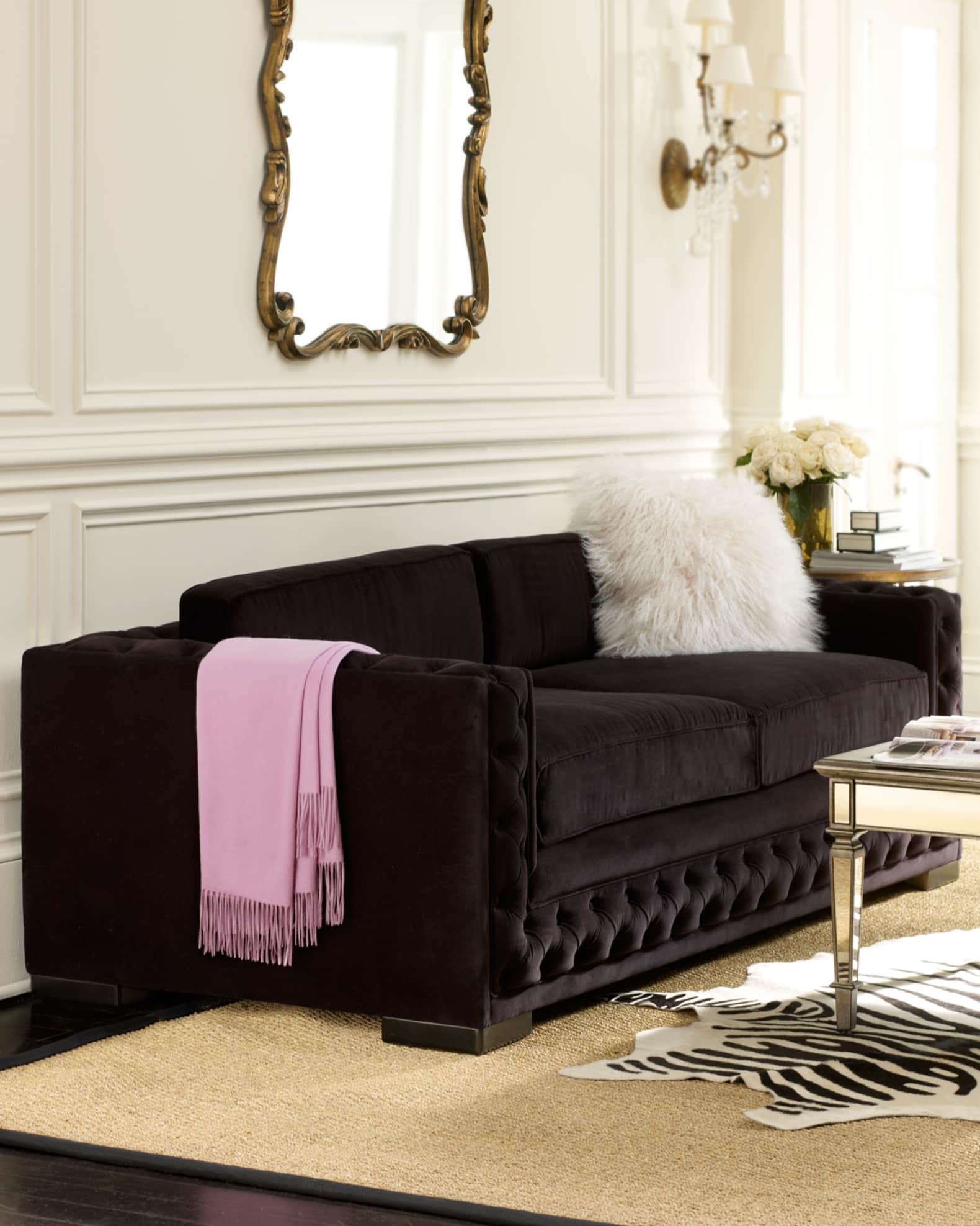 Bently Tufted Sofa 90" 0