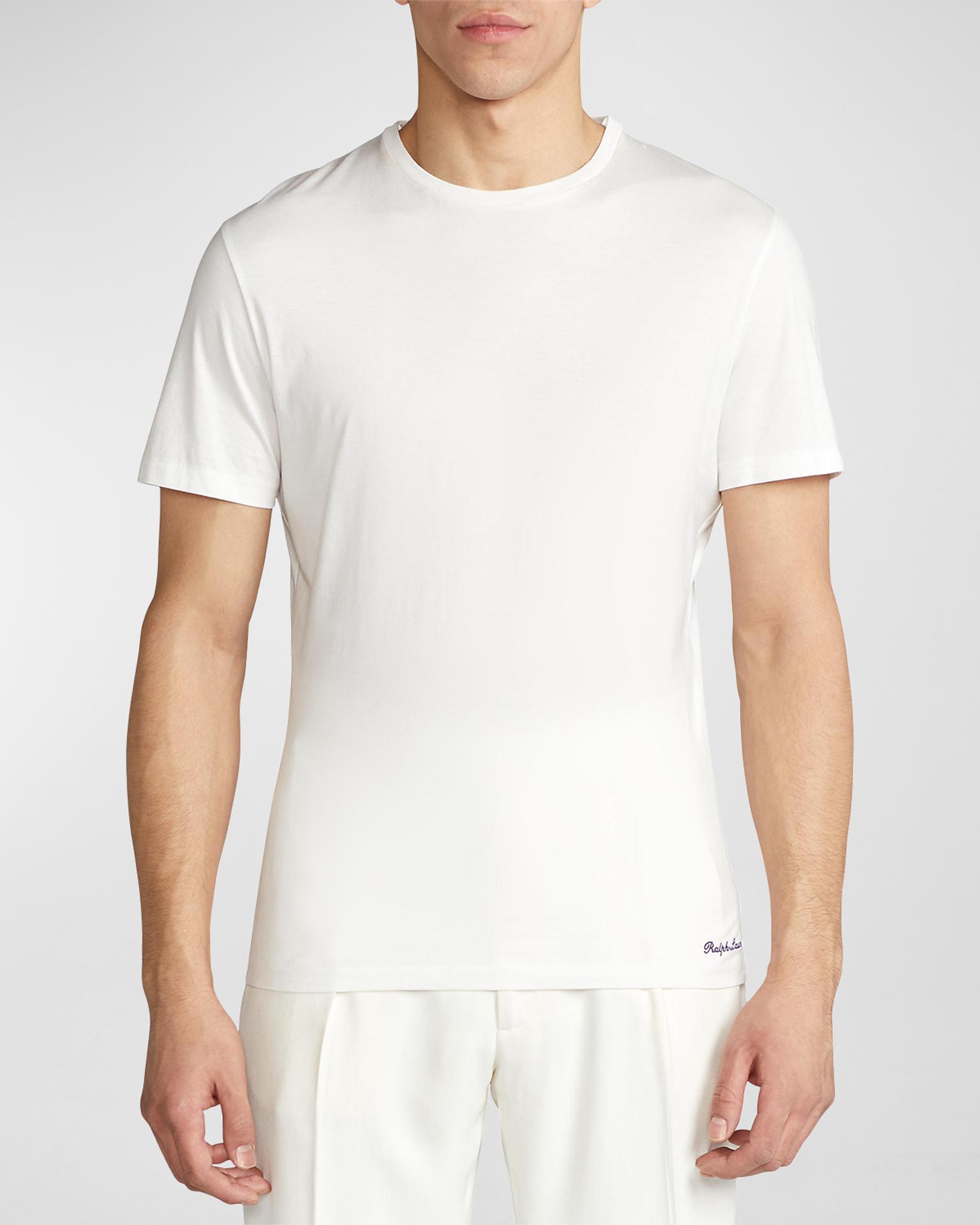 Ralph Lauren Purple Label Lisle Crewneck T-Shirt | Neiman Marcus