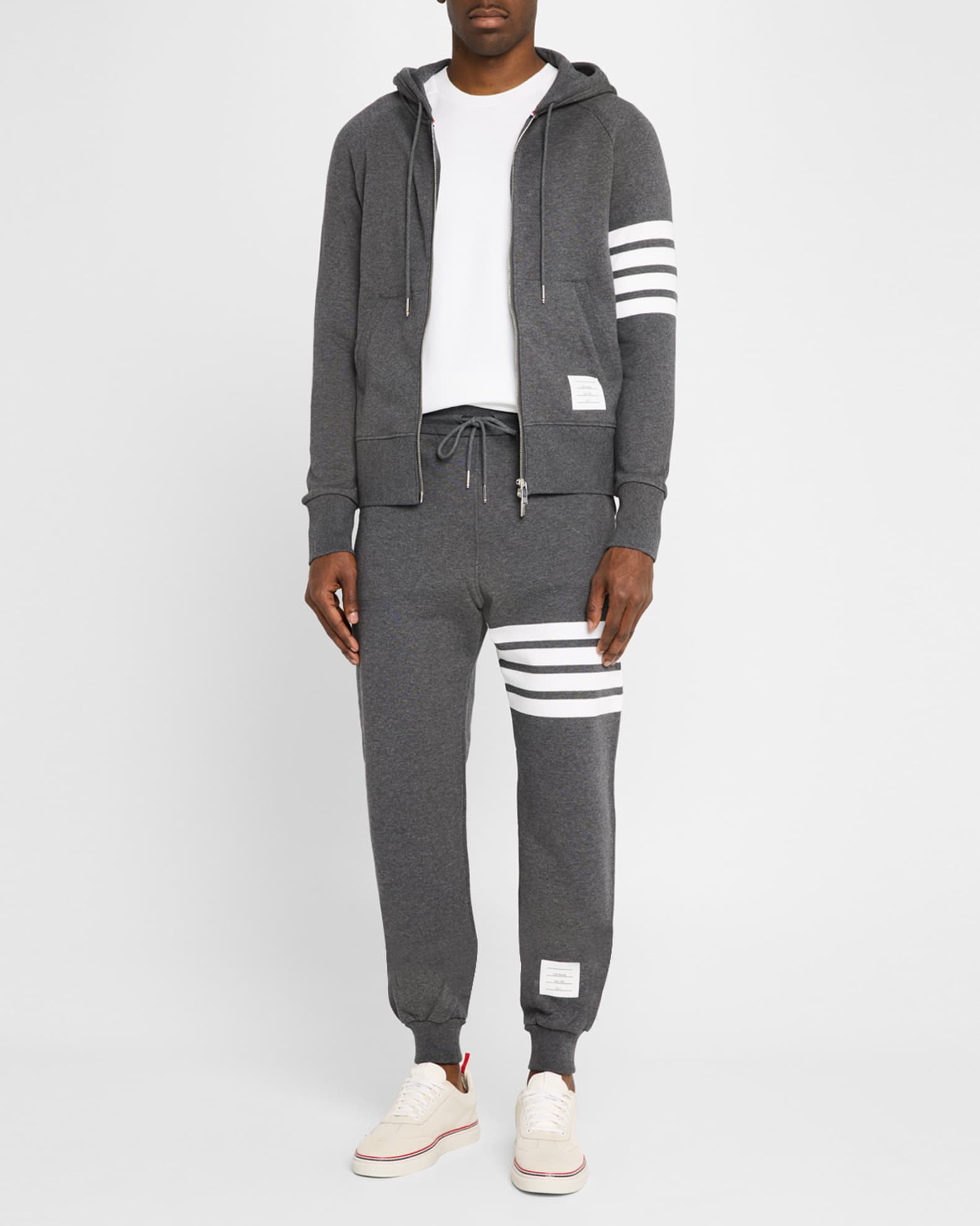 Men's Classic Drawstring Sweatpants with Stripe Detail 1
