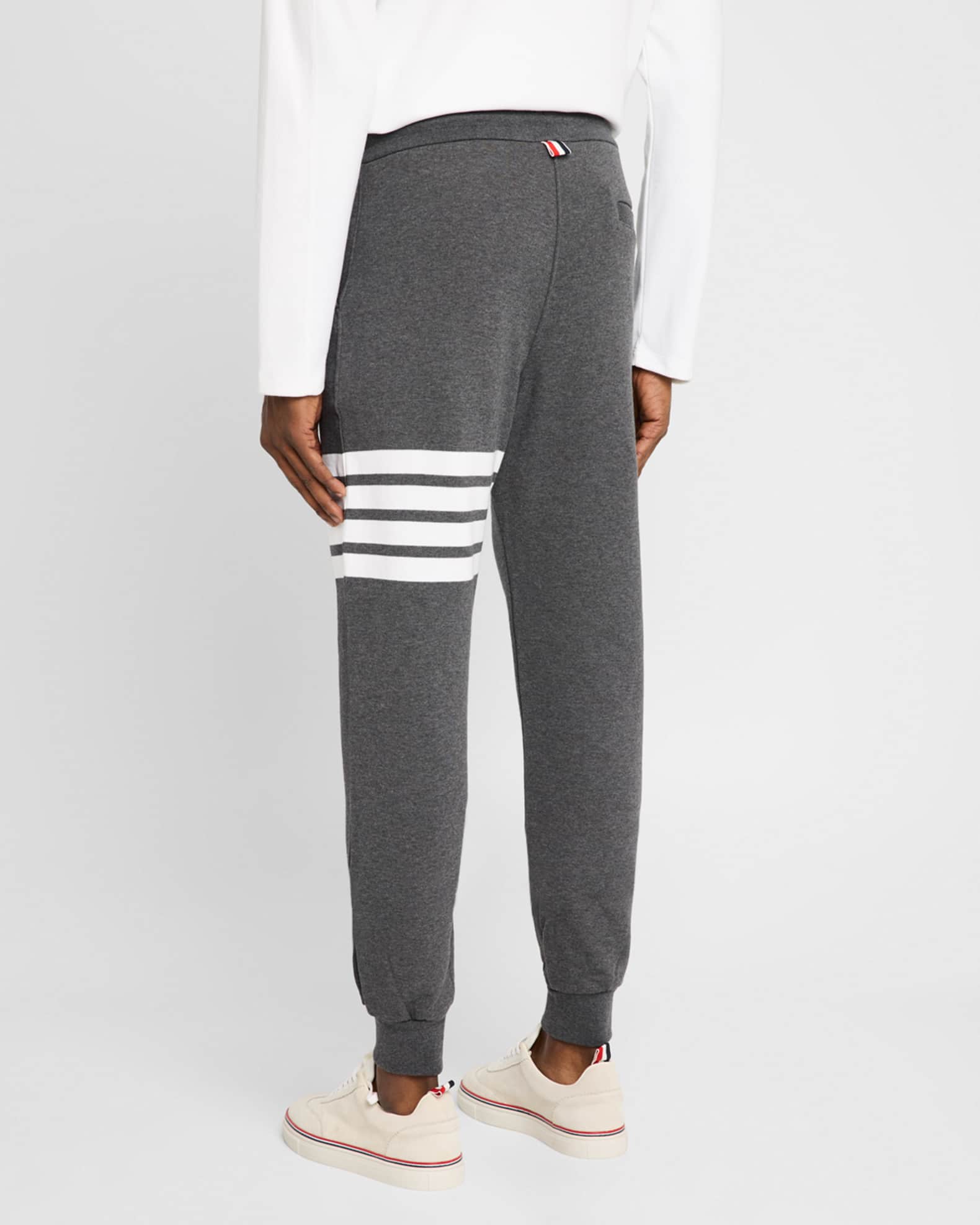 【人気ショップが最安値挑戦！】 Browne Thom Men's Stripe with Sweatpants Drawstring Classic パンツ