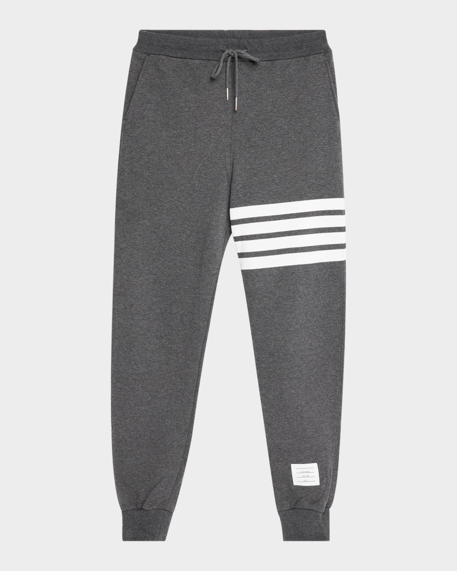 Men's Classic Drawstring Sweatpants with Stripe Detail 0