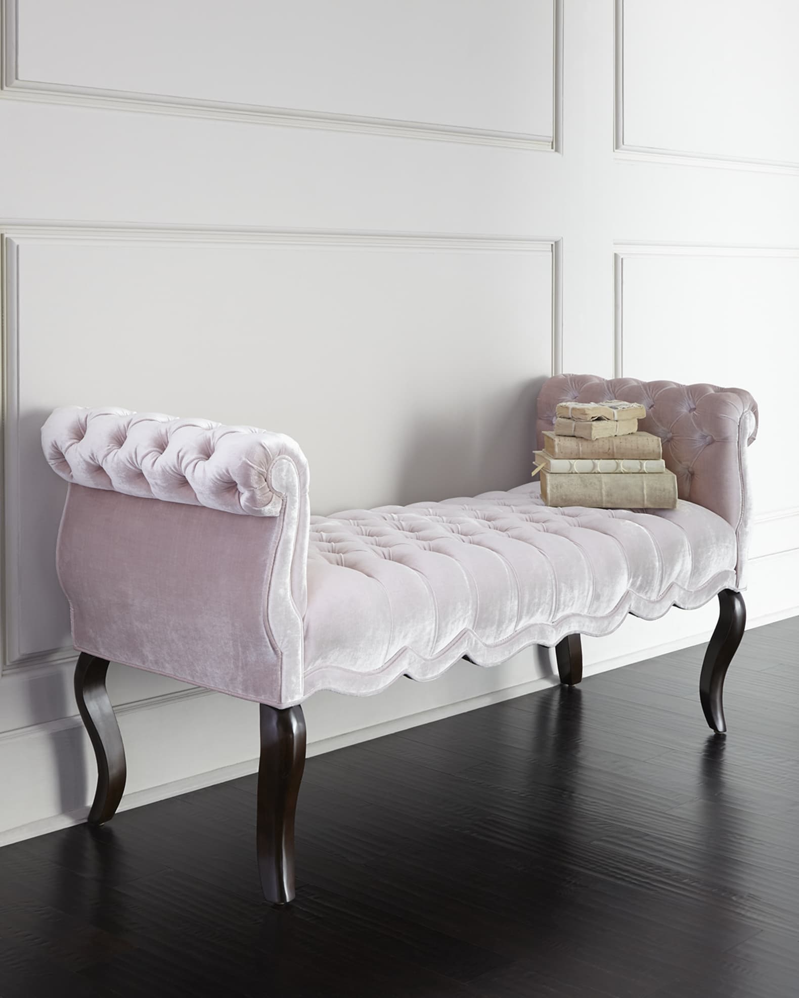 Rebecca Tufted Bench, 61" 1