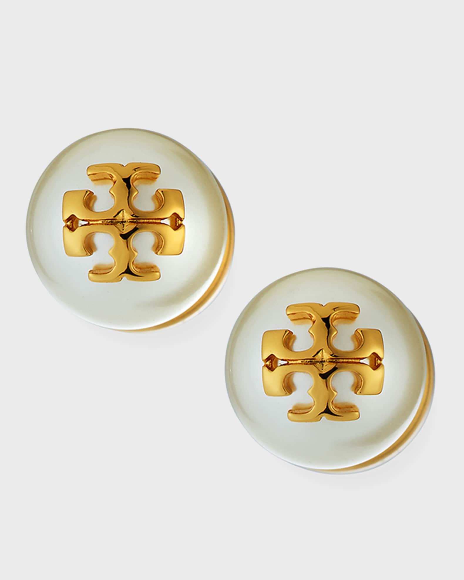 【NY発祥 TORY BURCH】T logo EARRING Tory Burch Small T Logo Stud Earrings, Tory Silver - Walmart.com