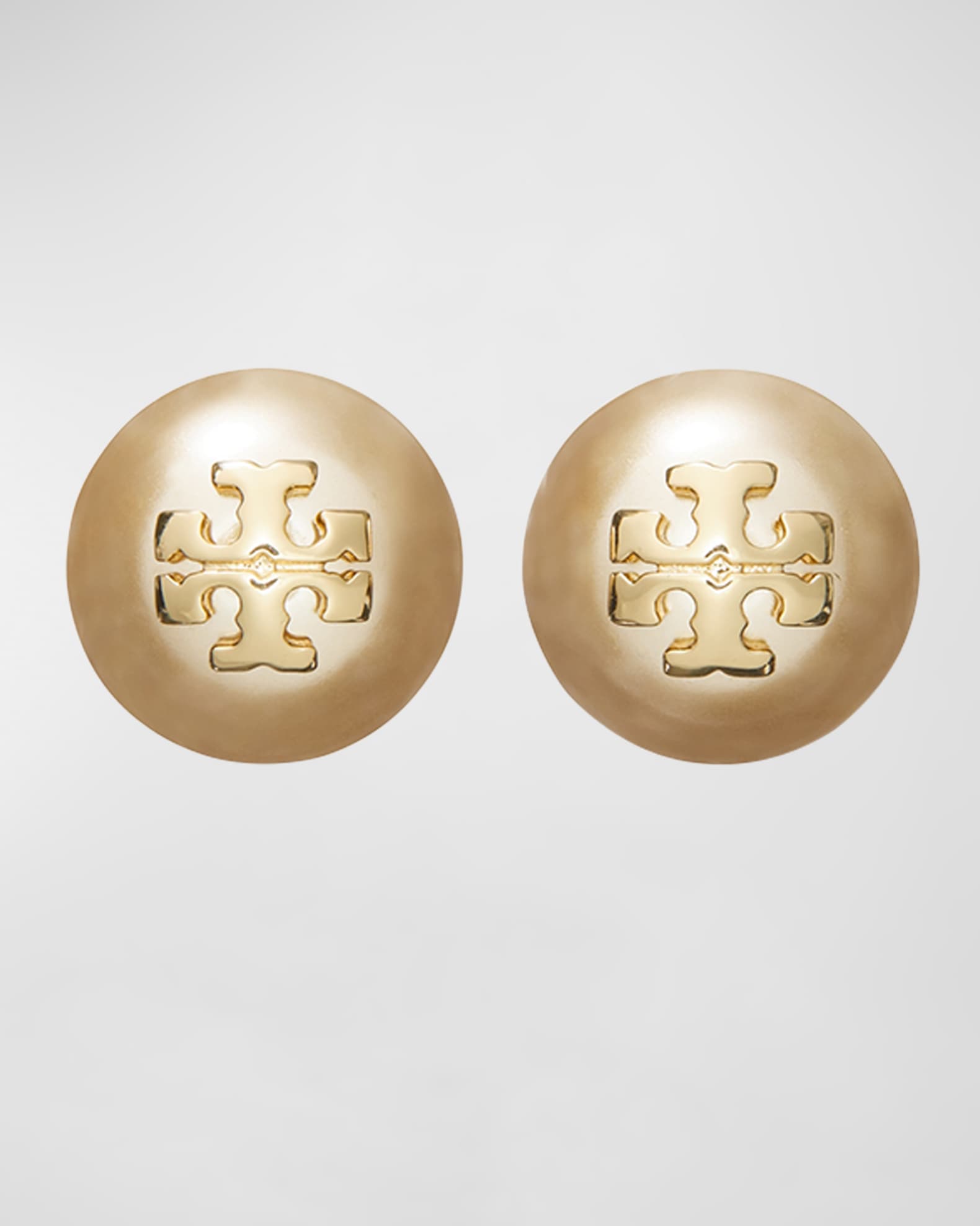 Logo stud earrings tory burch 2025