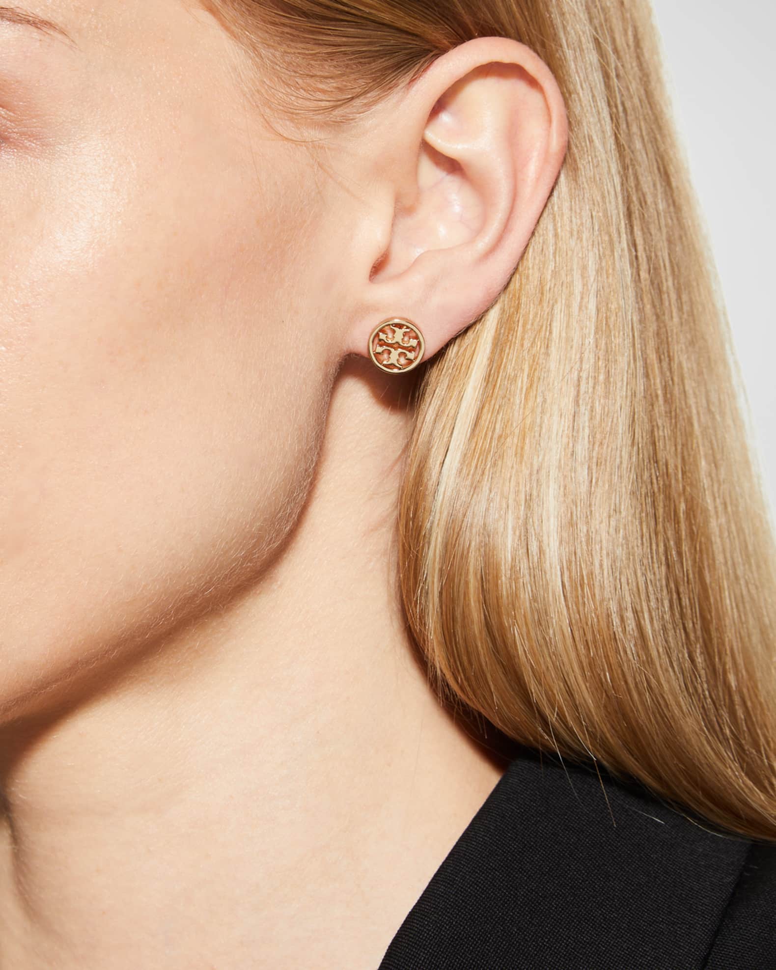 Miller pave store stud earrings