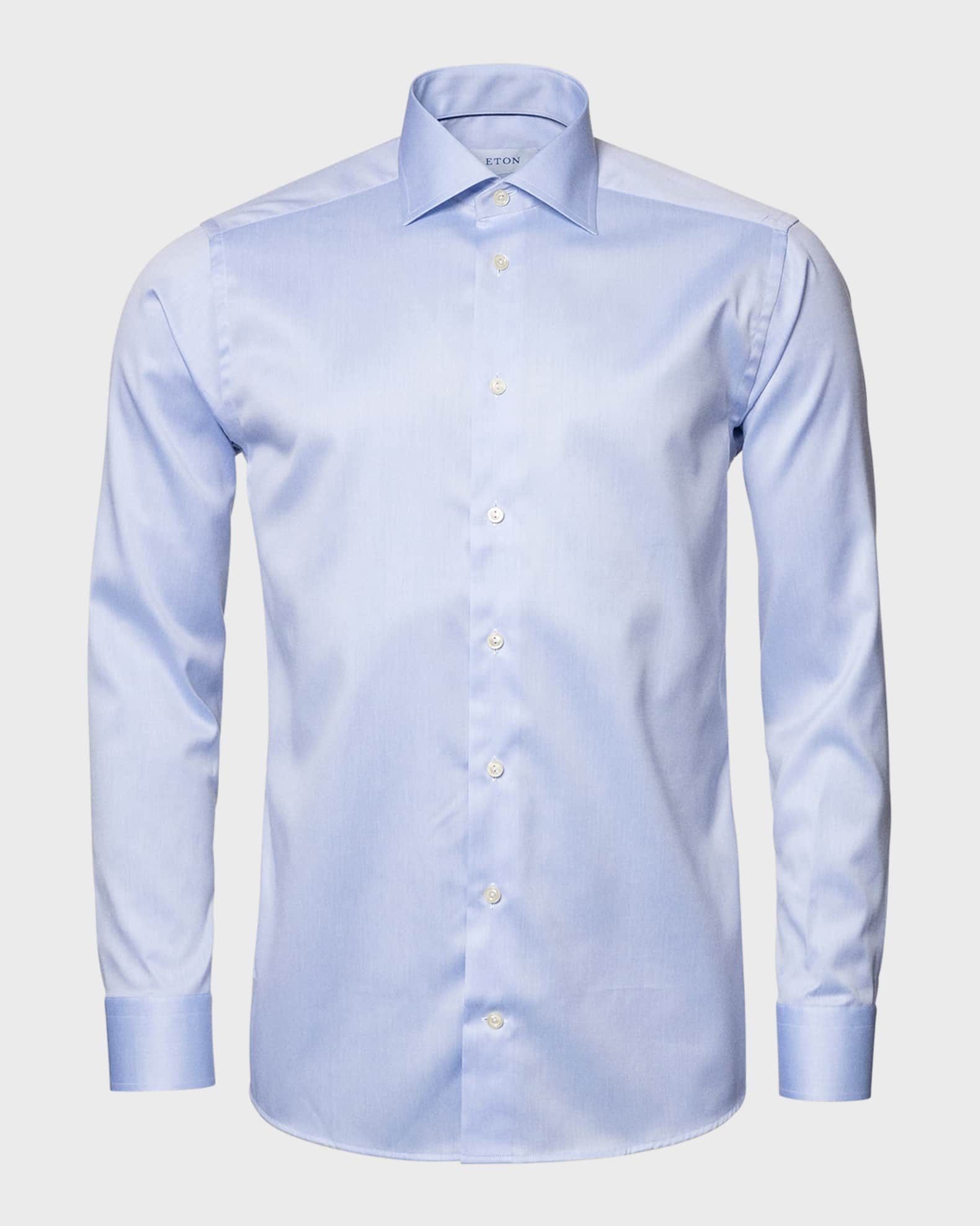 Eton Slim-Fit Twill Dress Shirt | Neiman Marcus