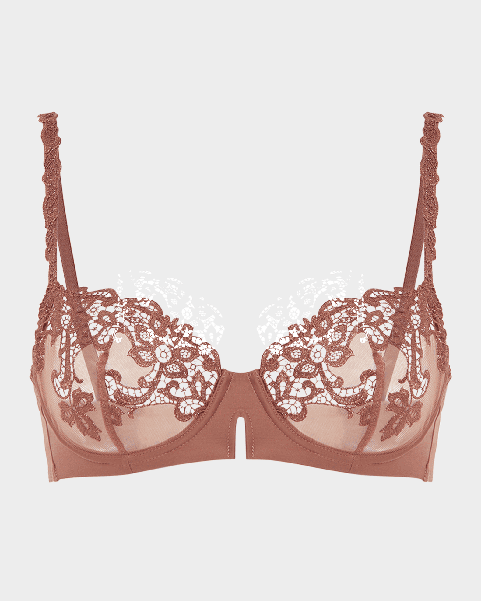 Saga Non-Padded Lace Demi Bra 0