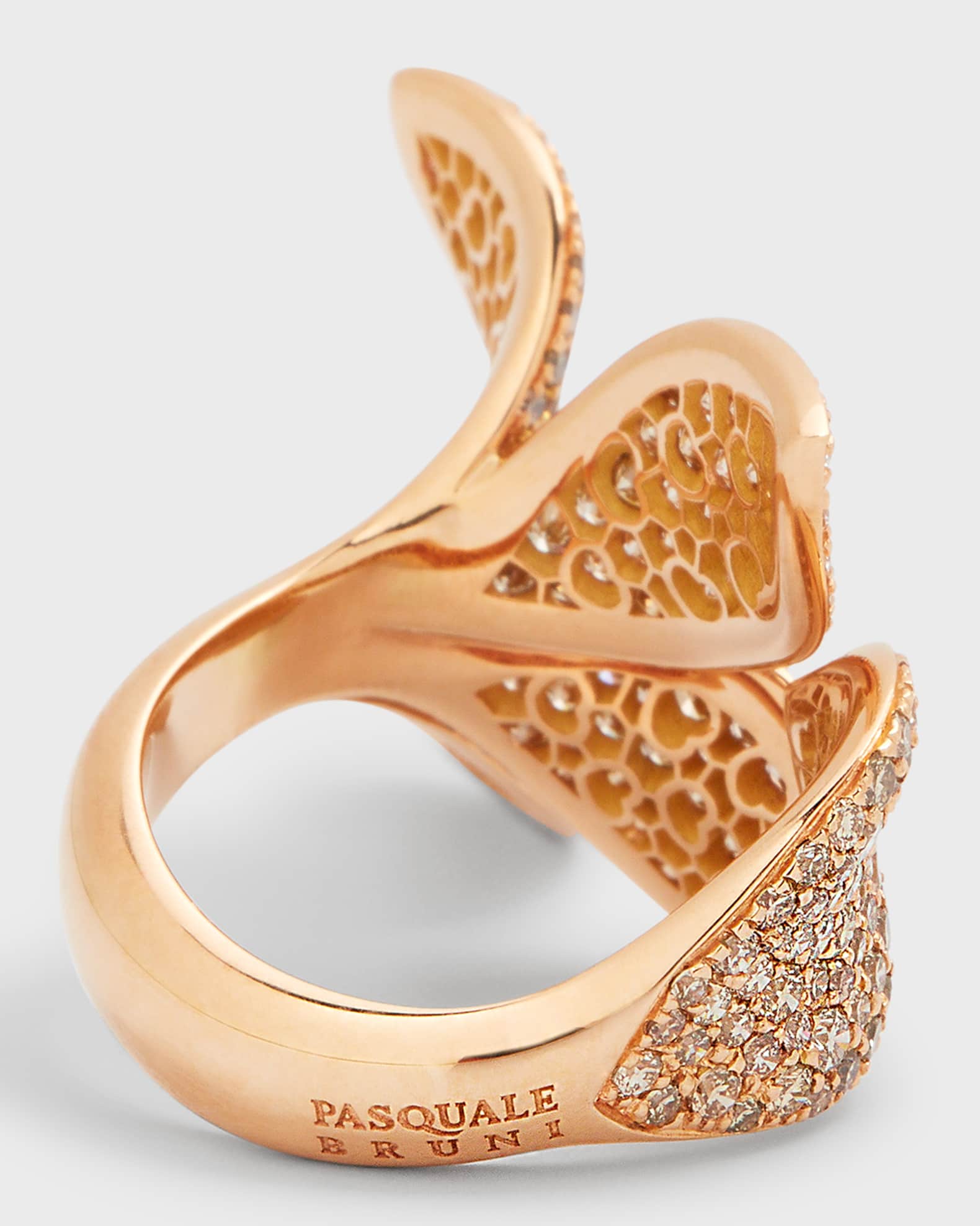 Gaelle Khouri 18kt Rose Gold Nuances Diamond Ring - Pink
