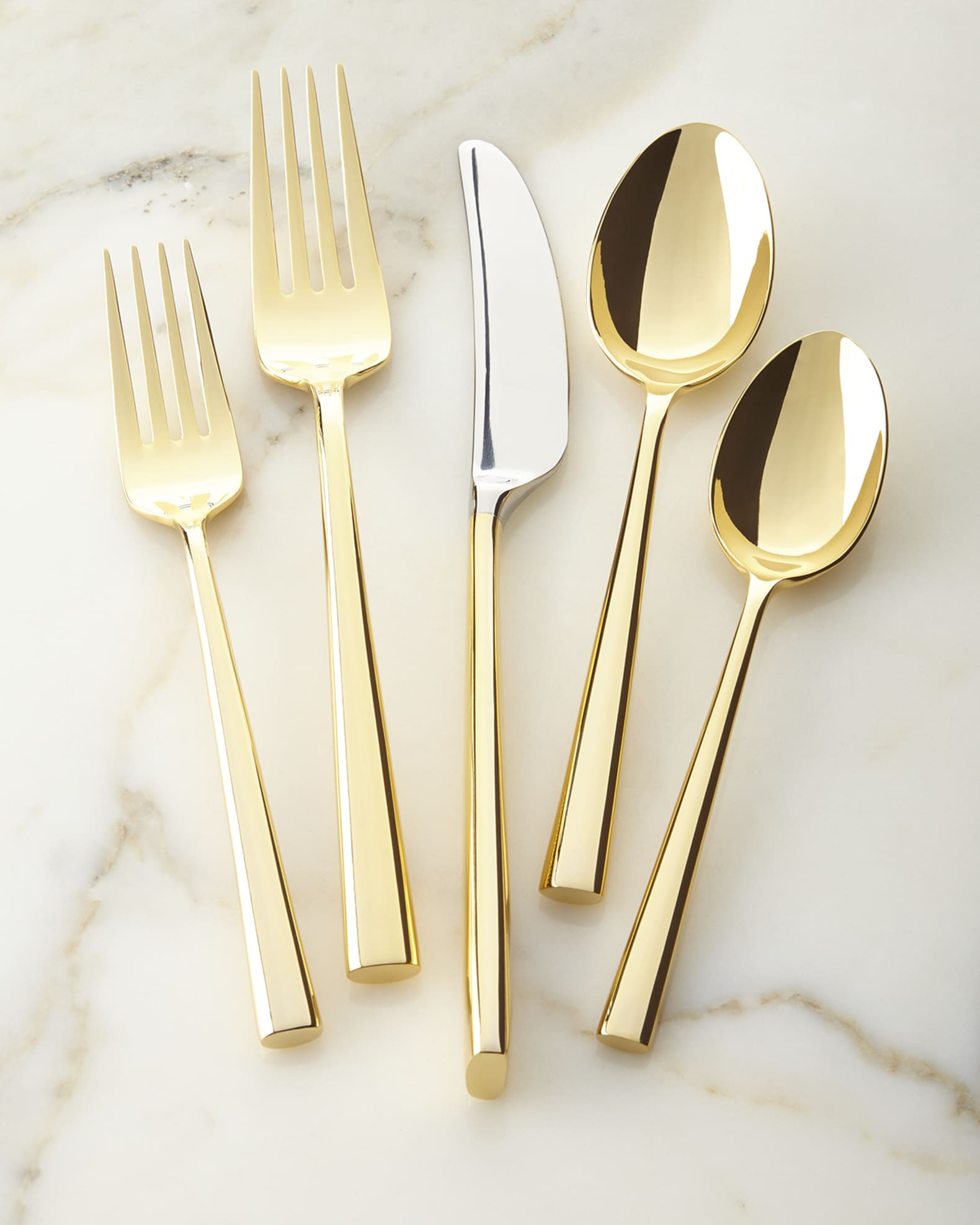kate spade new york 5-piece malmo gold flatware place setting | Neiman  Marcus