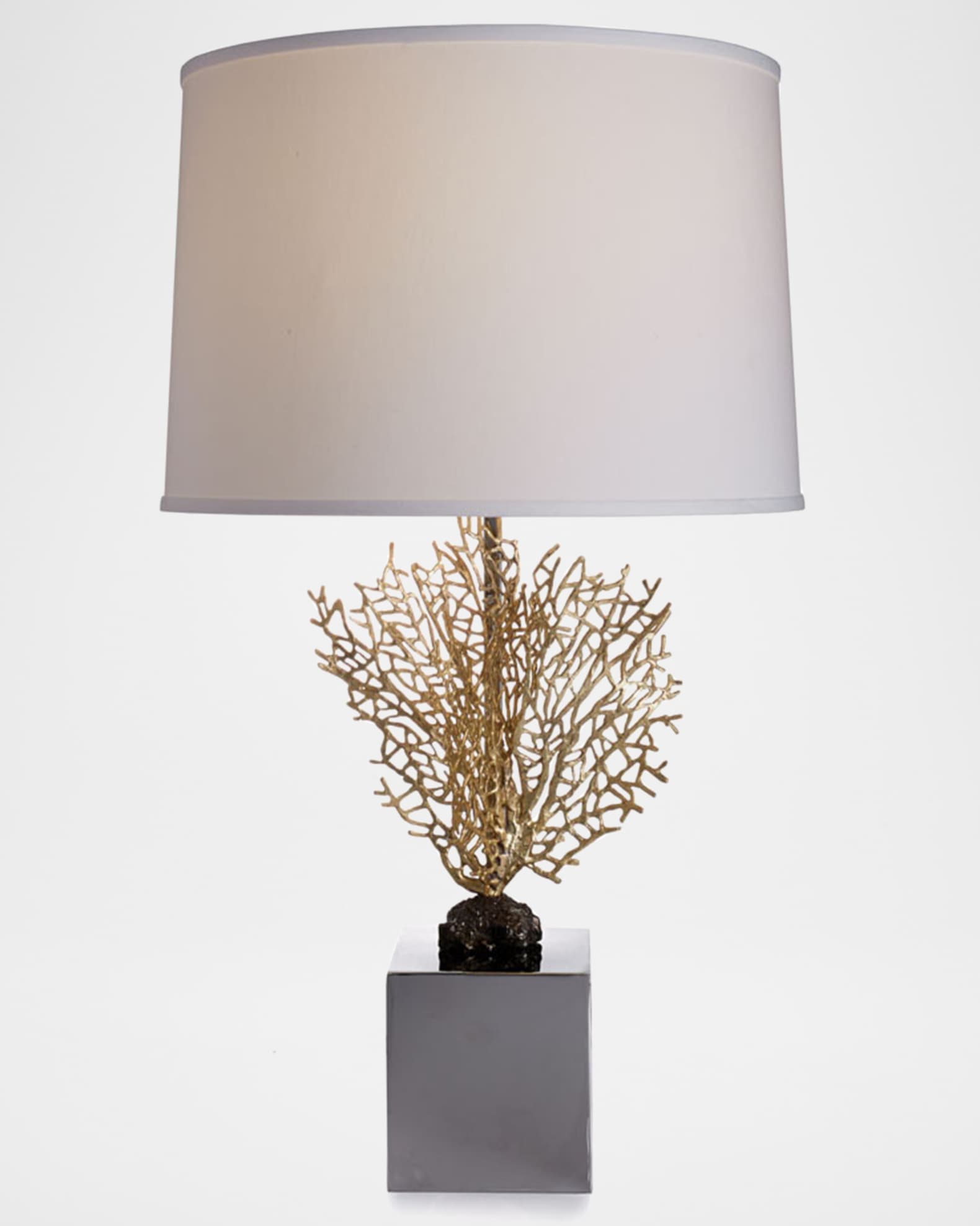 Gold coral lamp top