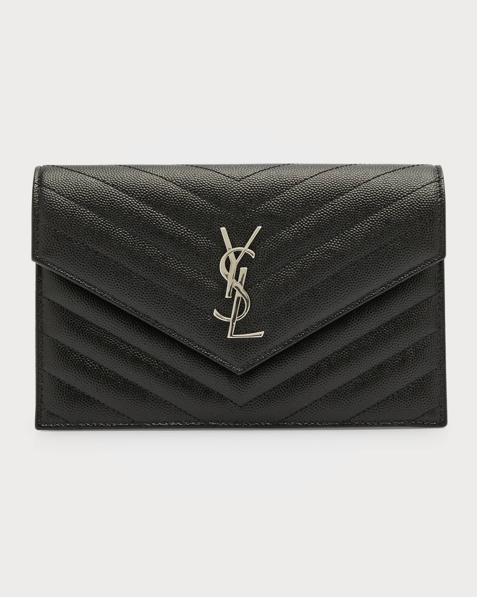 Saint laurent small monogram wallet sales