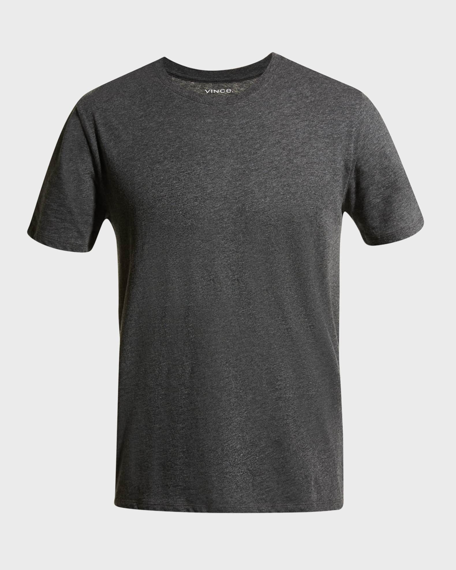 Vince Men's Short-Sleeve Pima Crewneck Jersey T-Shirt, Black
