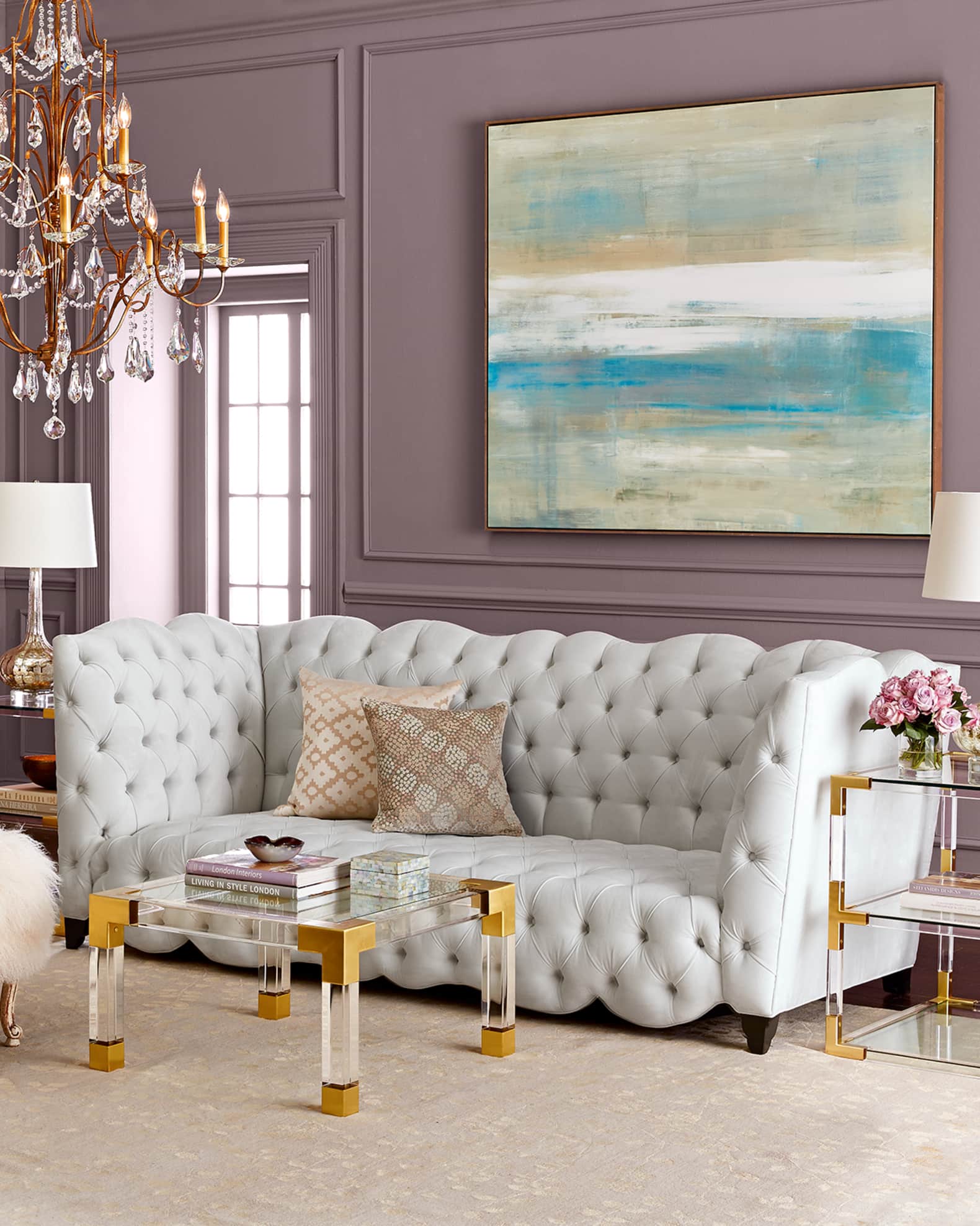 Arabella Tufted Sofa 92" 1