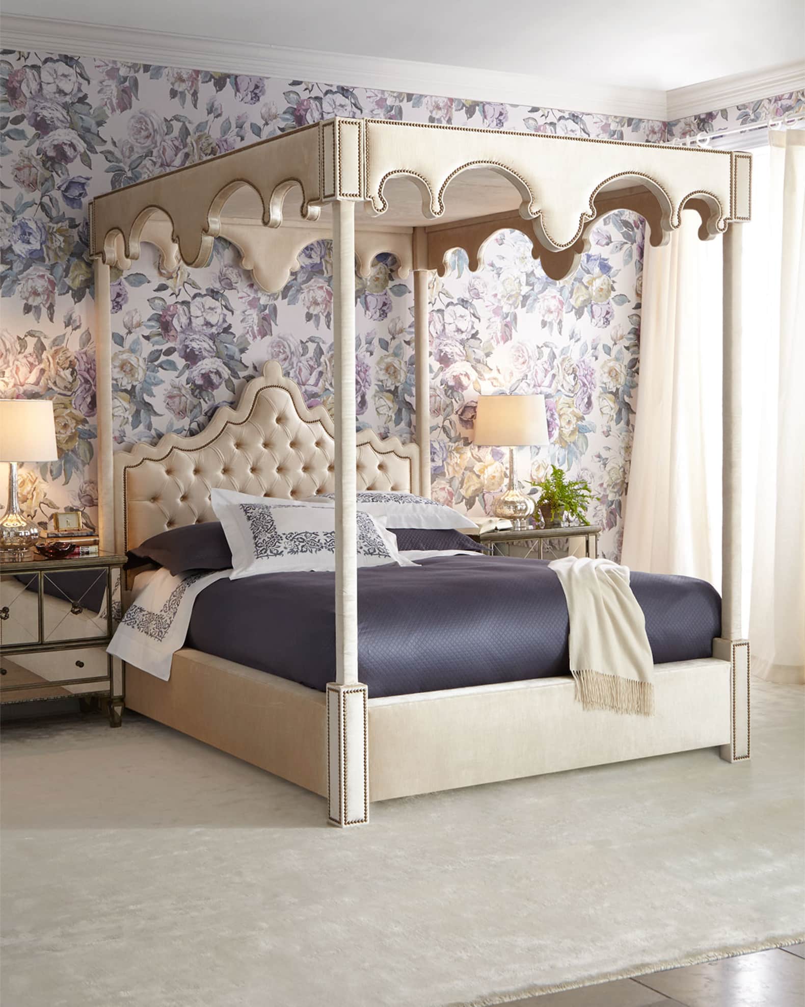William California King Canopy Bed 1