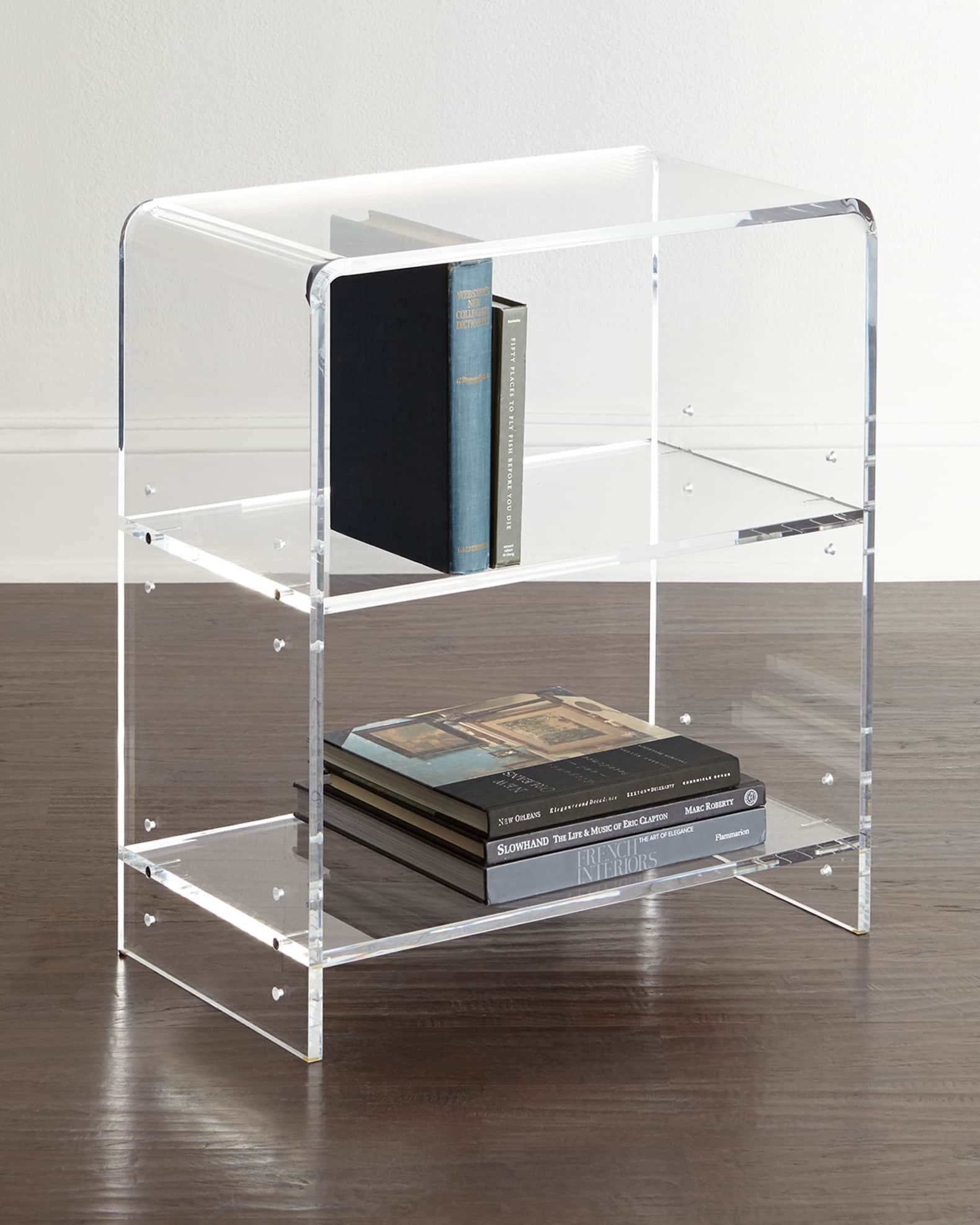 Tall Clear Acrylic Bookcase