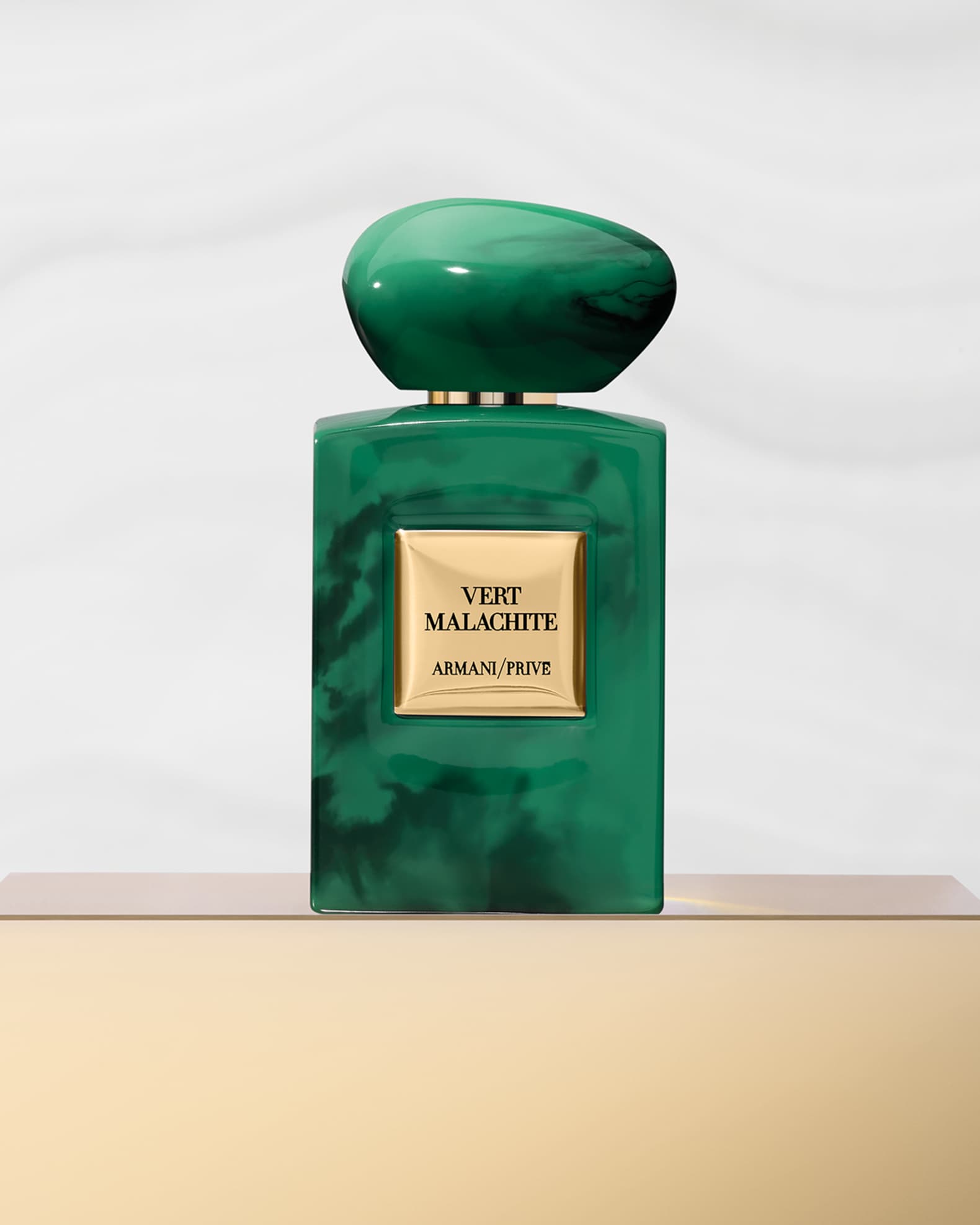 Sautoir flacon parfum Malachite