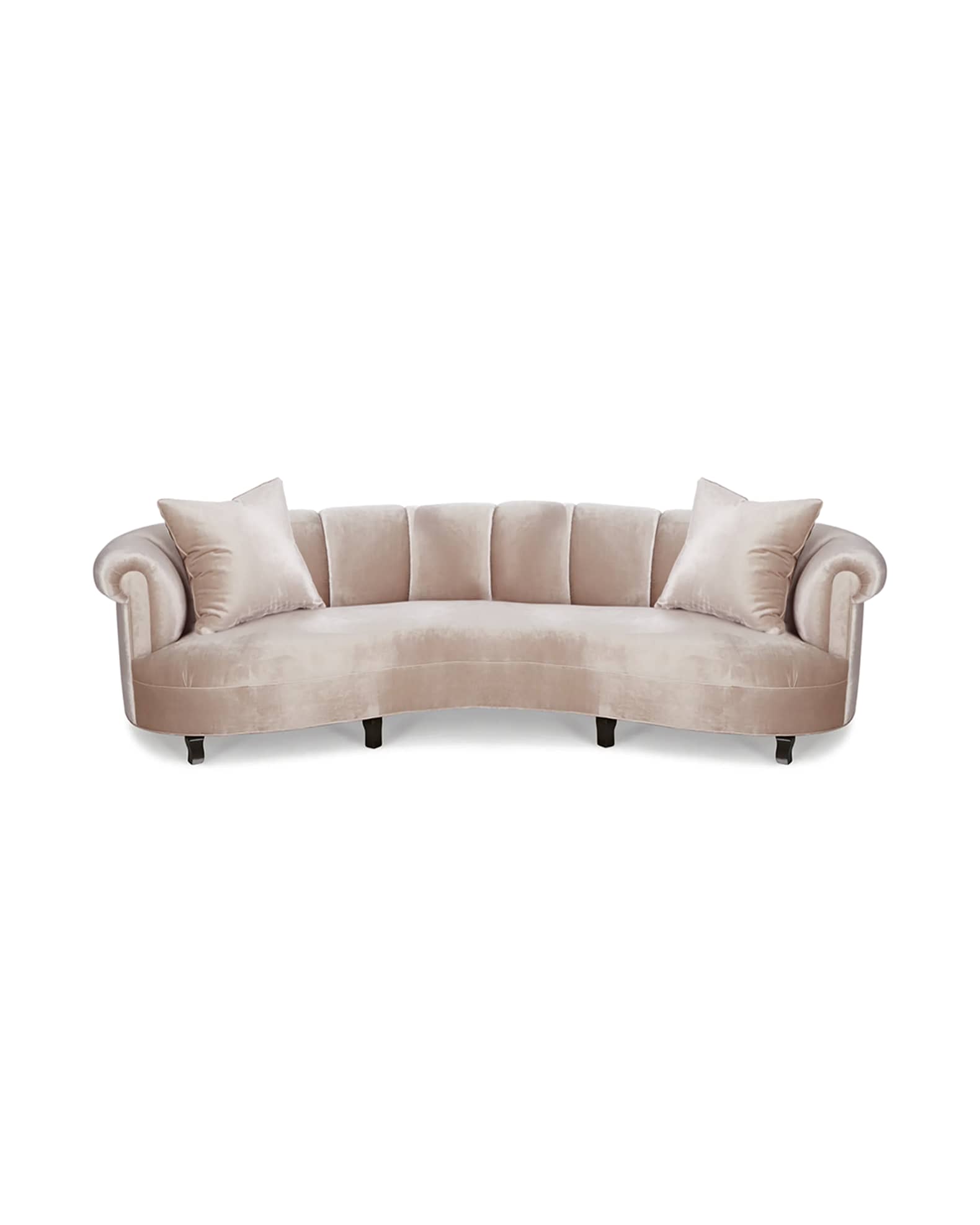 Audrey Channel-Tufted Sofa, 123" 1