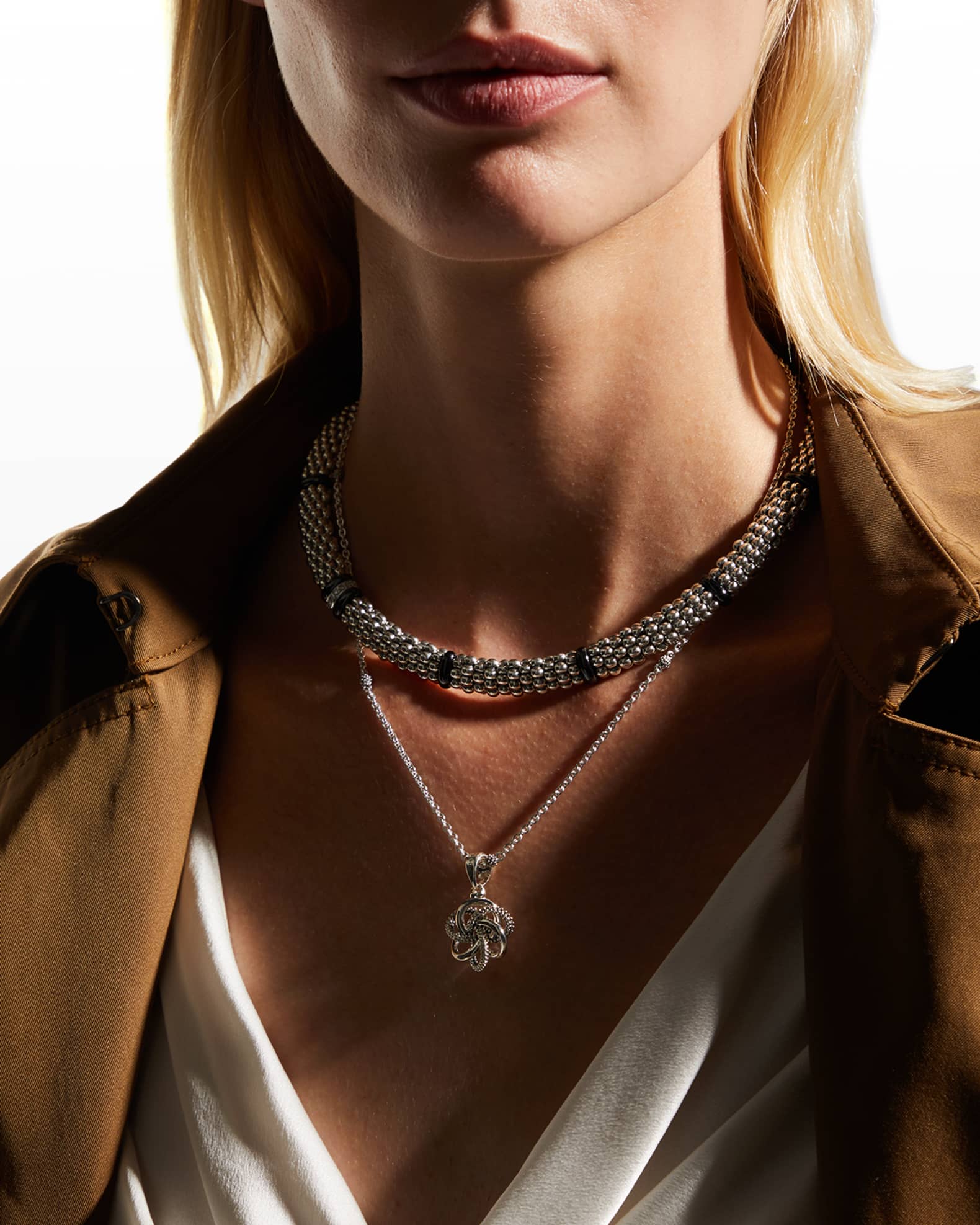Lagos love shop knot necklace