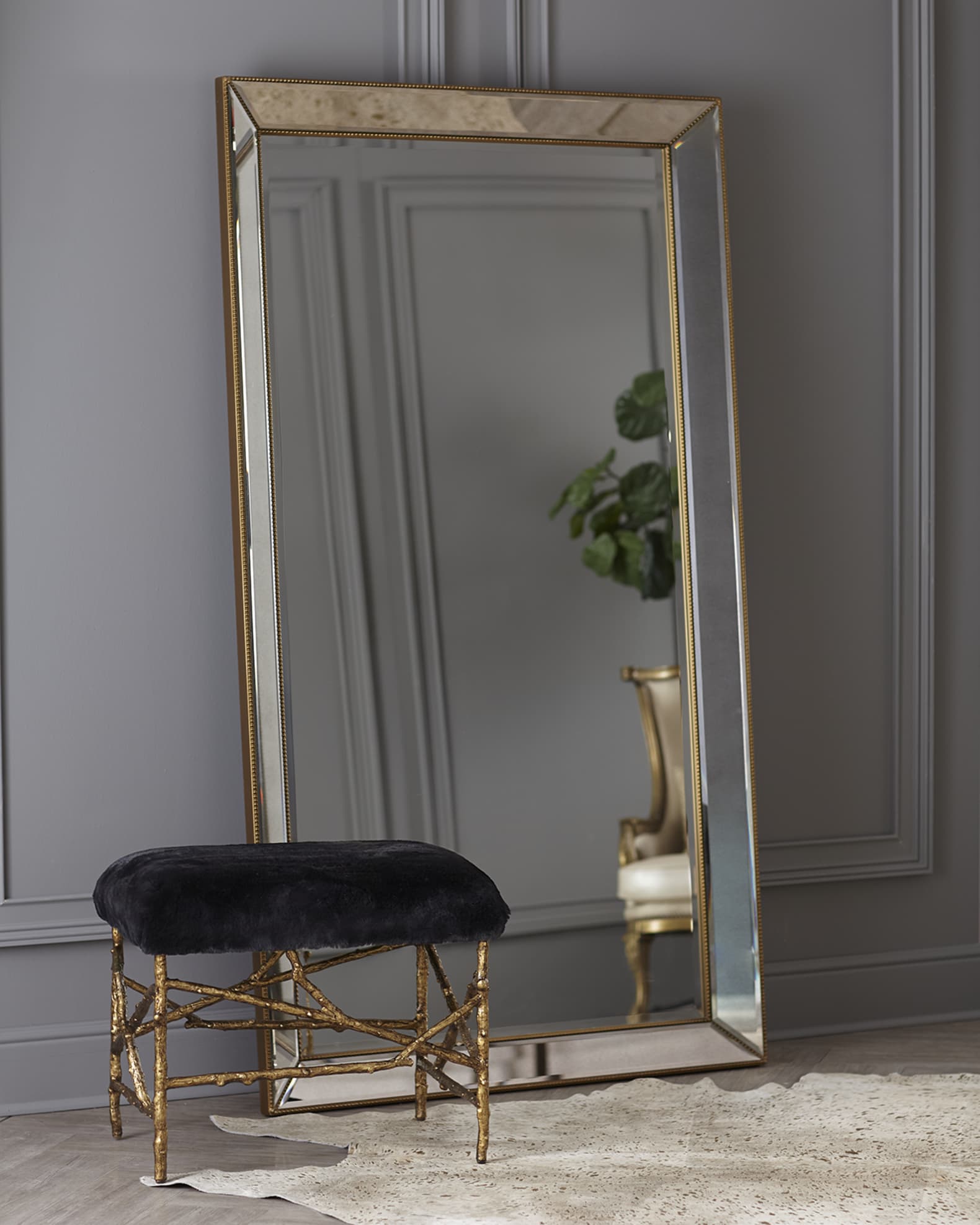 Katherine Noble by BMC Aldina Beaded Floor Mirror, 79