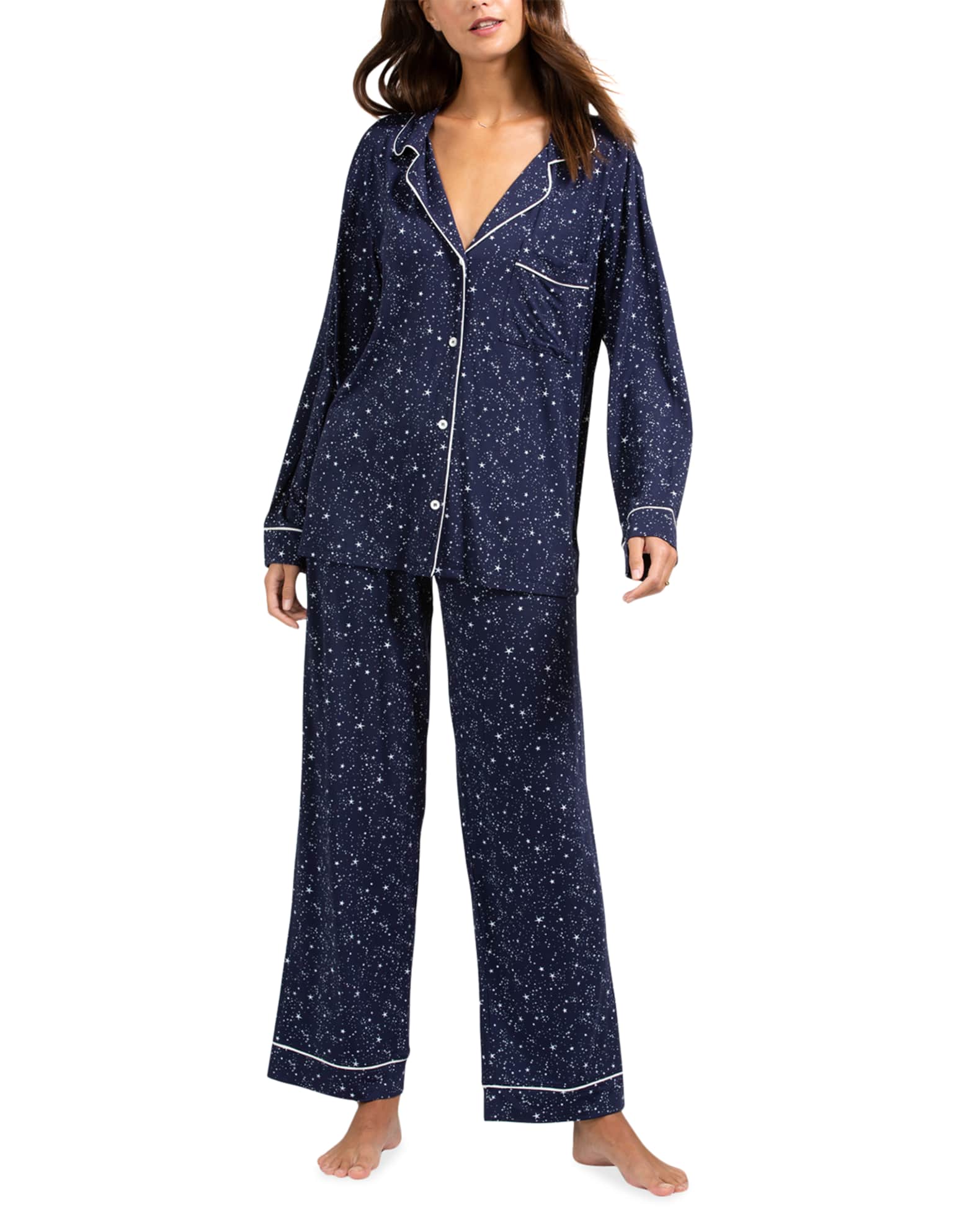 Eberjey Sleep Chic Printed Pajama Set Neiman Marcus