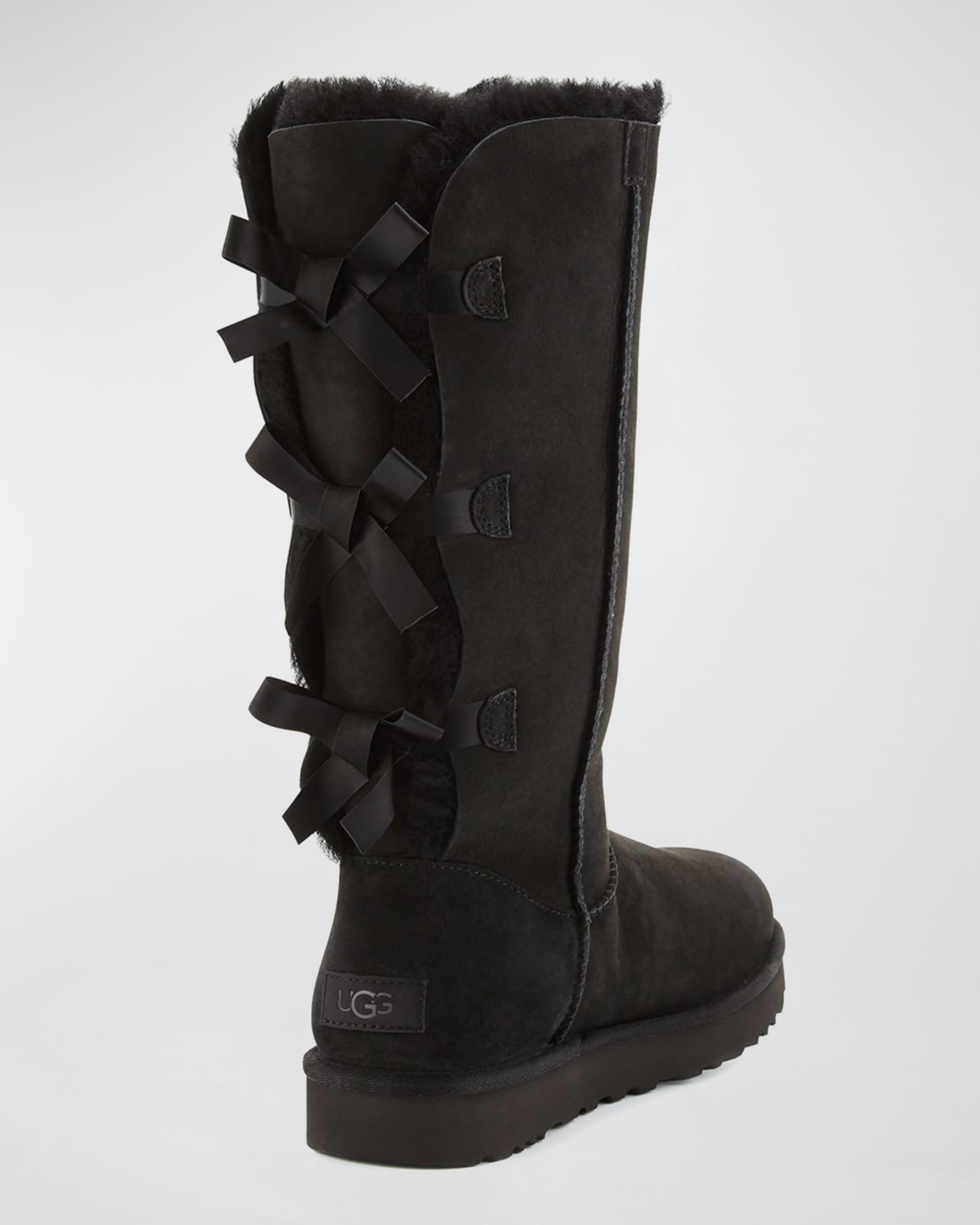 UGG Bailey Bow Tall Shearling Fur Boots | Neiman Marcus