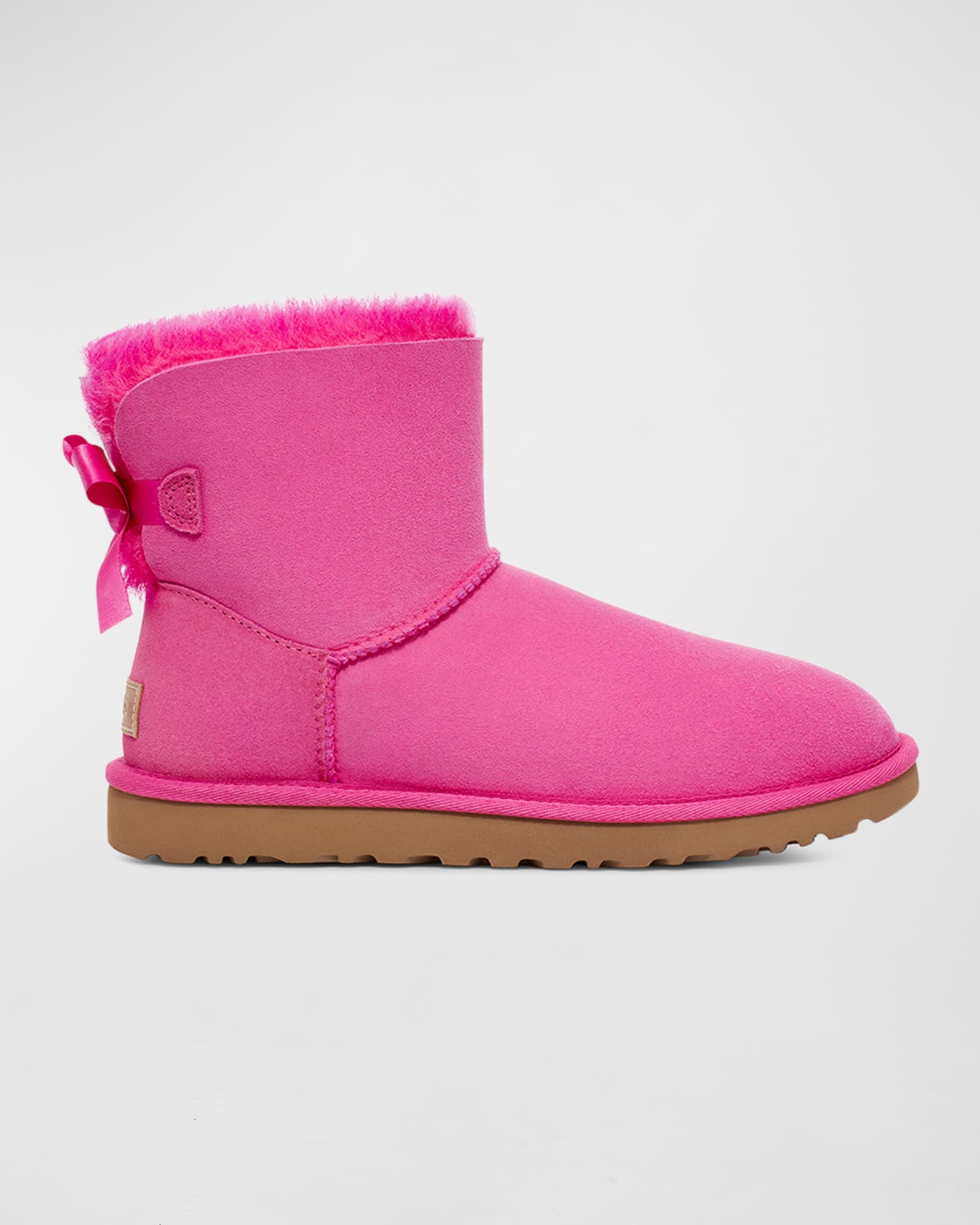 UGG Mini Bailey Bow II Shearling Fur Boots | Neiman Marcus