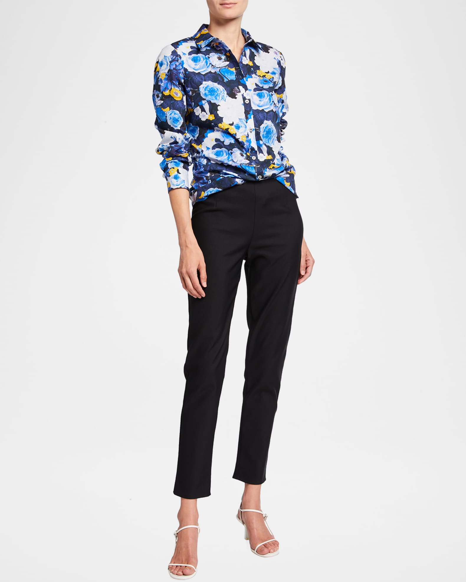 Catherine Slim-Leg Ankle Pants | Neiman Marcus