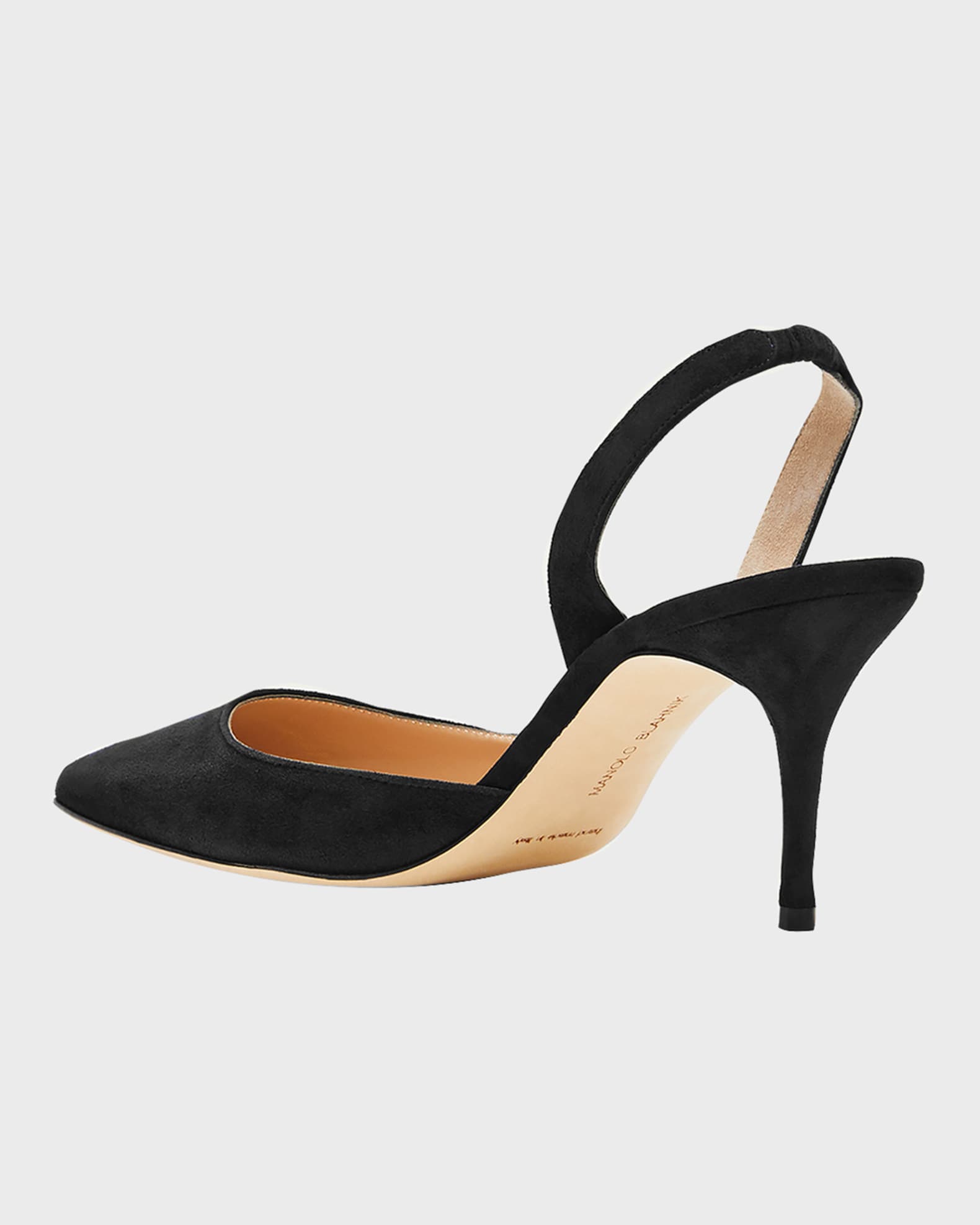 manolo blahnik mid heel