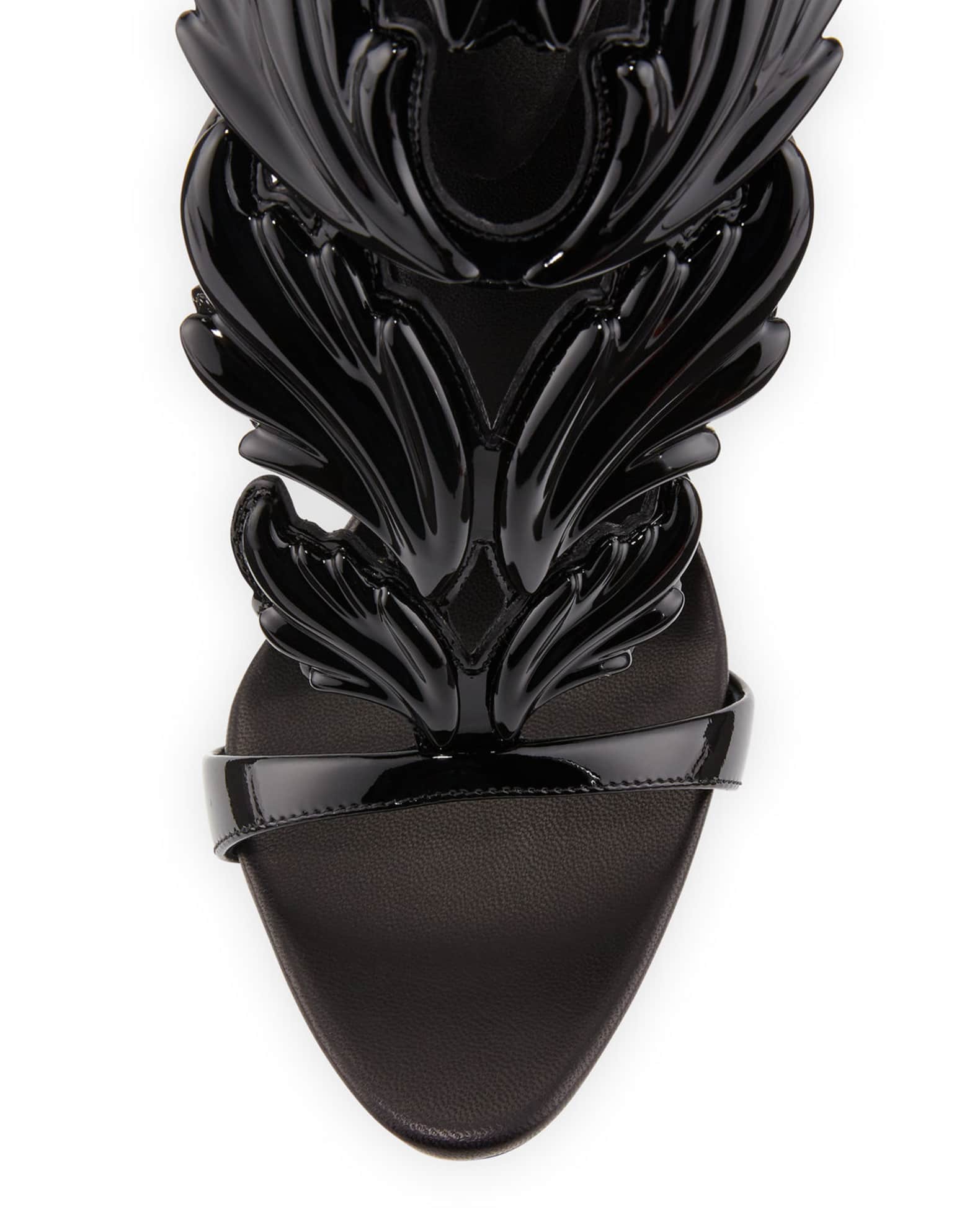 dialekt trekant Skulle Giuseppe Zanotti Coline Wings Leather 110mm Sandals | Neiman Marcus