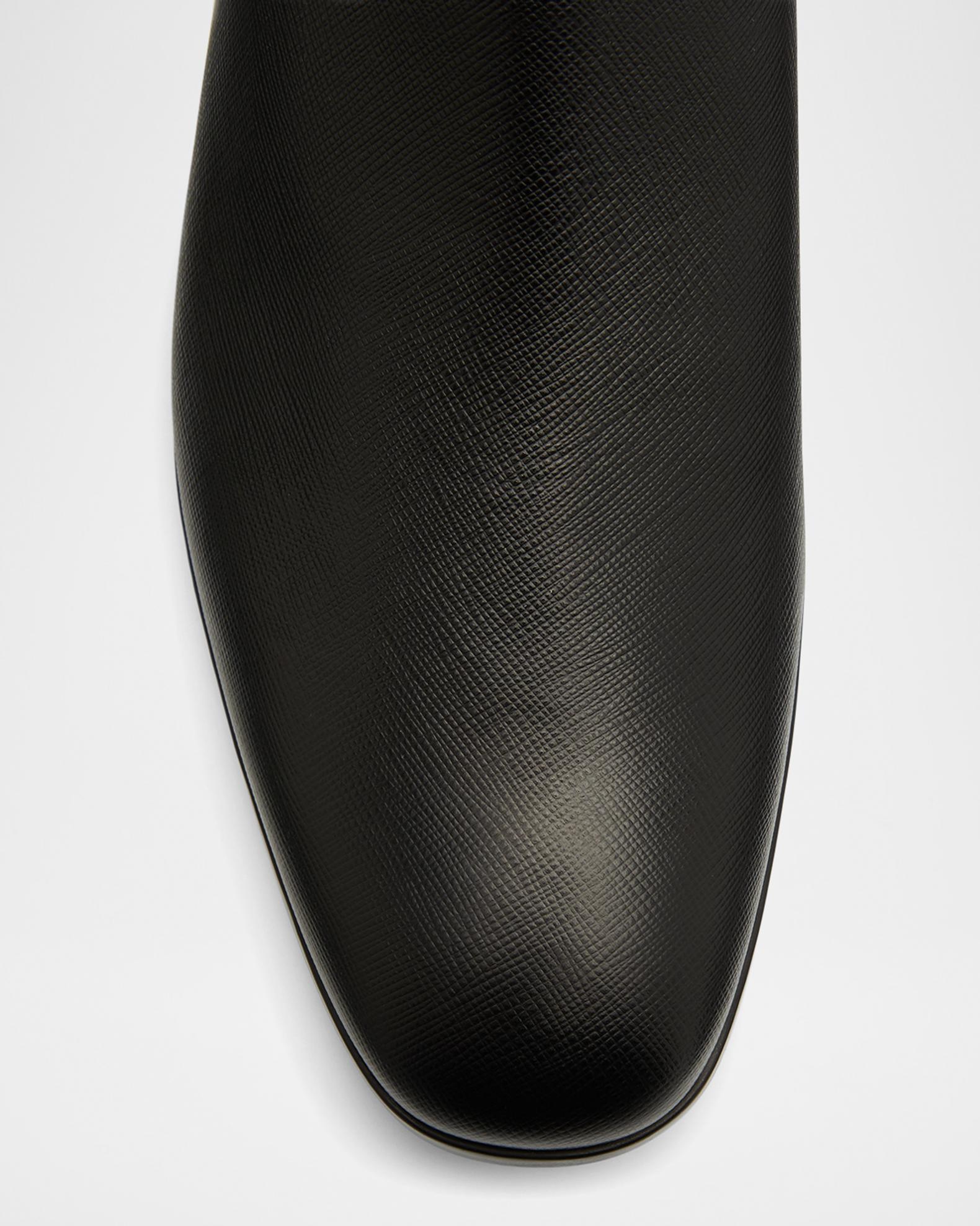 Prada Saffiano Leather Chelsea Boots | Neiman Marcus display picture 2