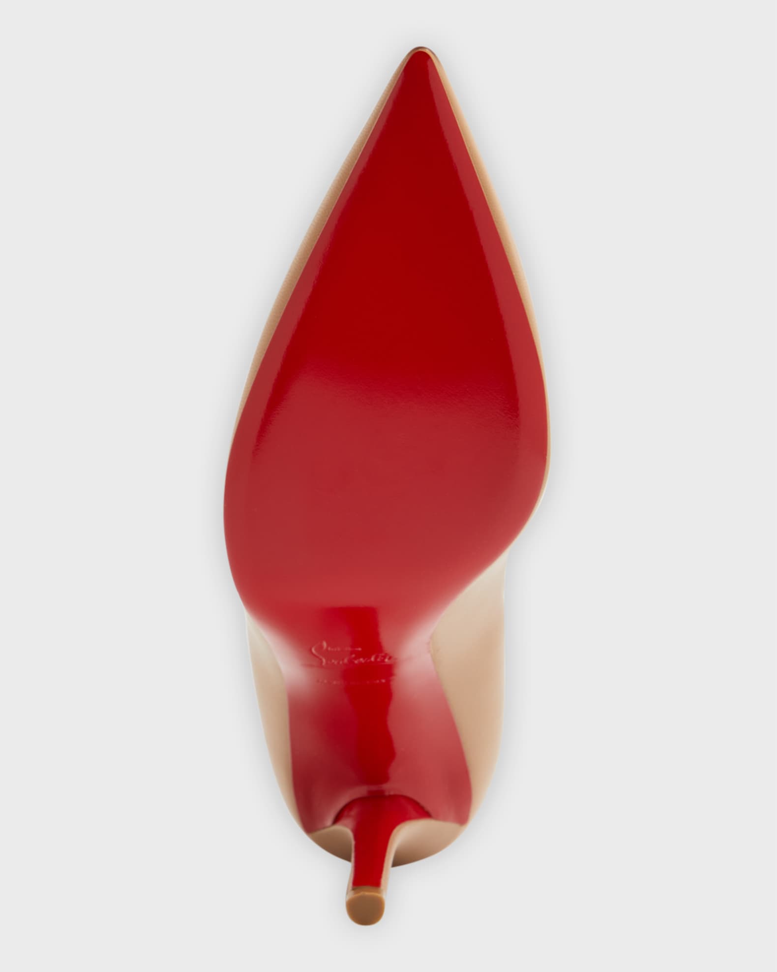 Christian Louboutin Apostrophy Leather Pointed Red Sole Pumps Neiman Marcus